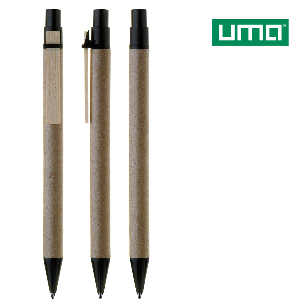 UMA PAPER PEN Druckkugelschreiber – Schwarz