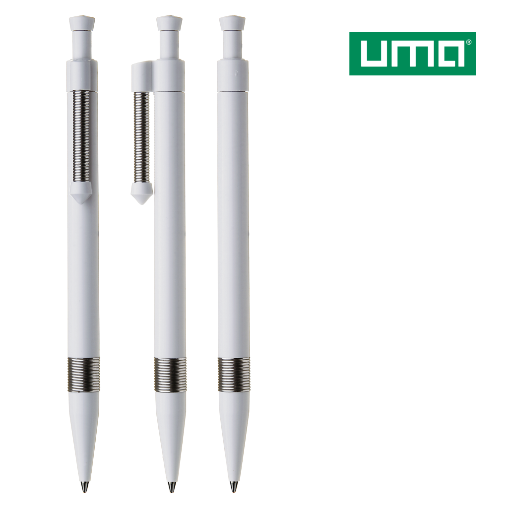 UMA FLEXI M Druckkugelschreiber – Weiß