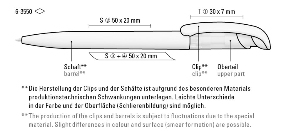 UMA BIO PEN Druckkugelschreiber – Druckskizze