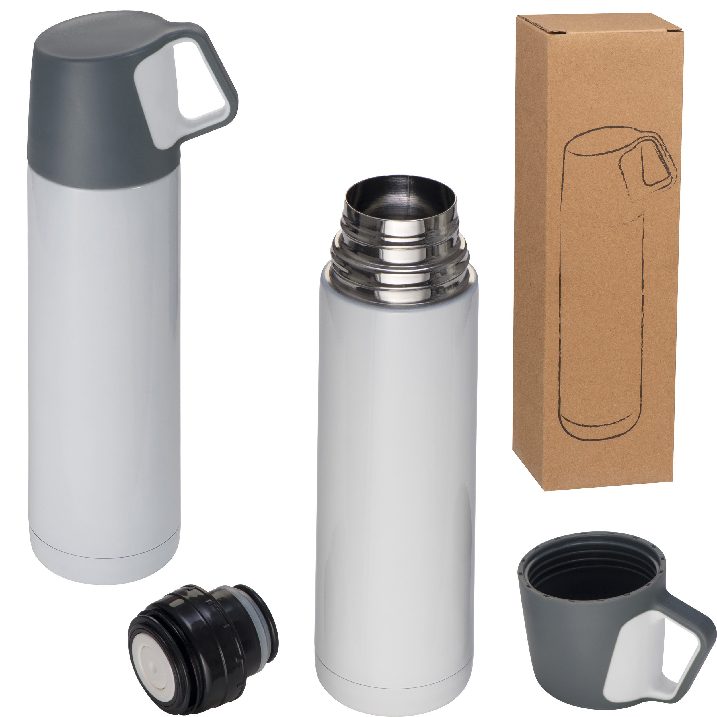 Vakuum Isolierkanne aus Edelstahl, 500ml LACEY