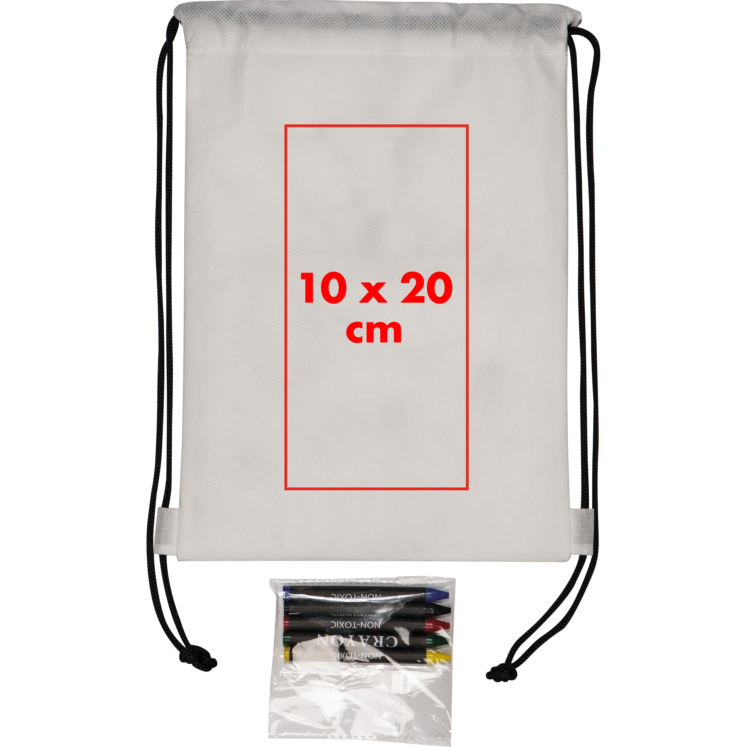 Non-Woven Kordeltasche inkl. Wachsmalstiften THEA