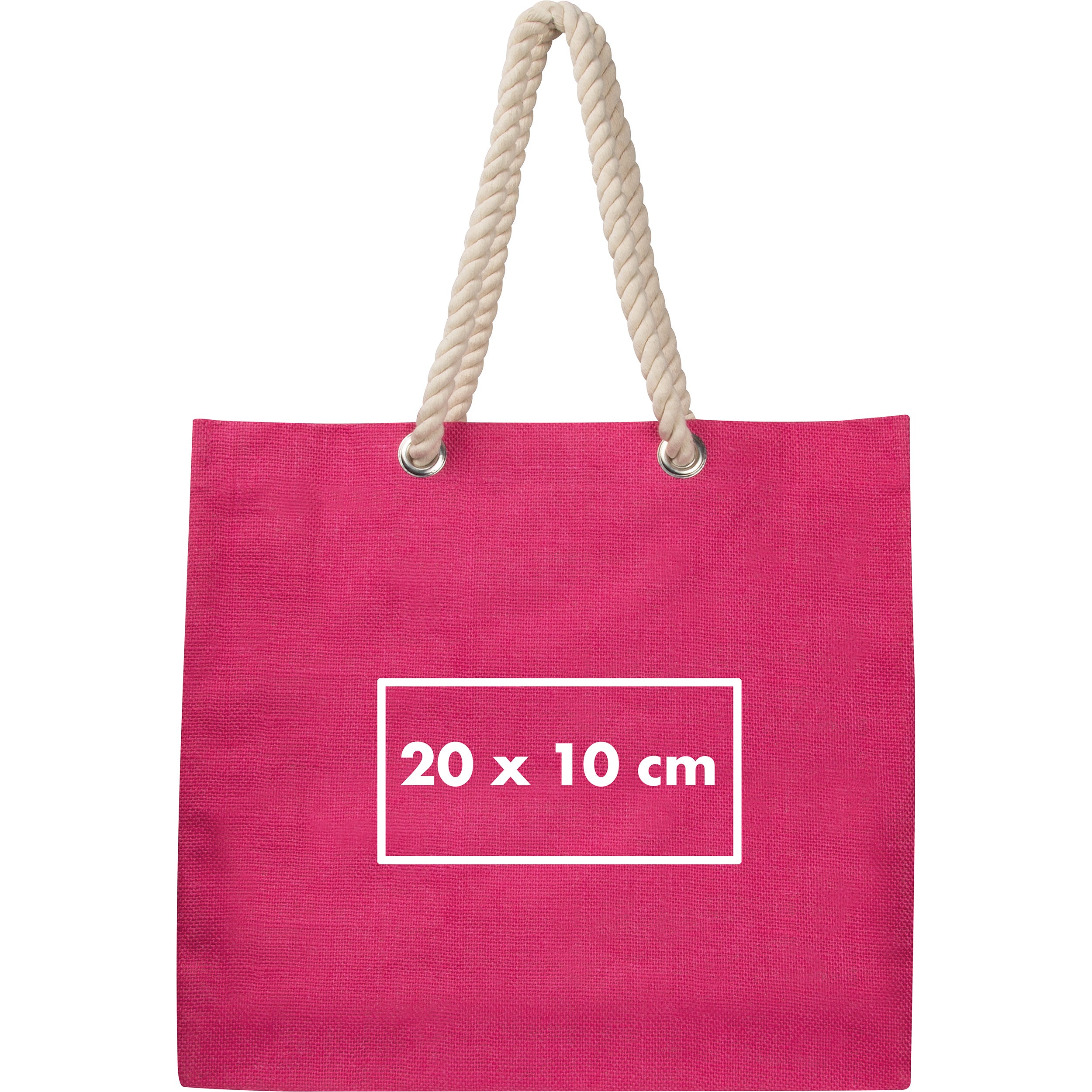 Jutetasche mit Kordelgriffen MILDRED