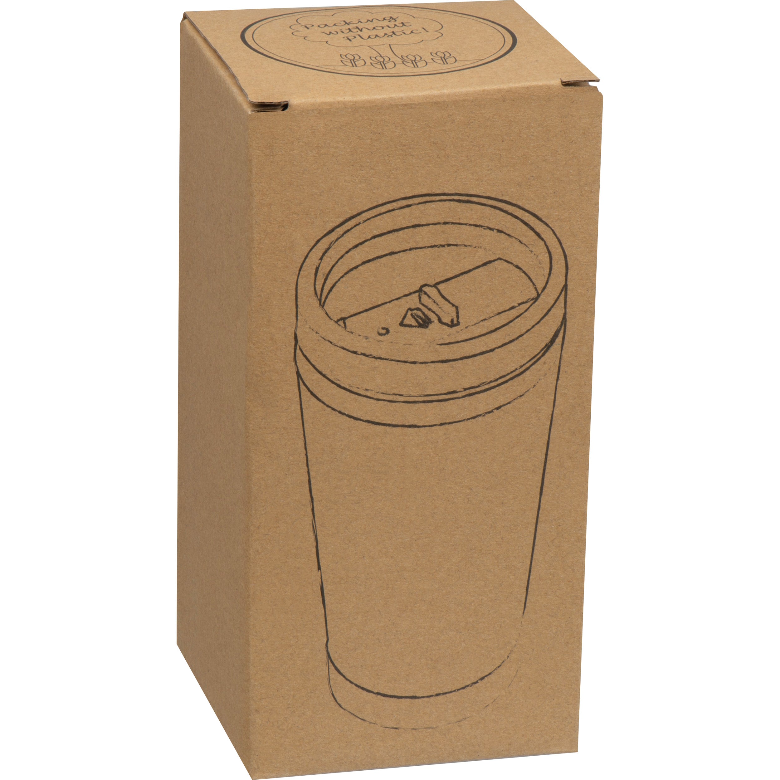 Edelstahlbecher mit Bambusummantelung, 400 ml CHRISTOPH