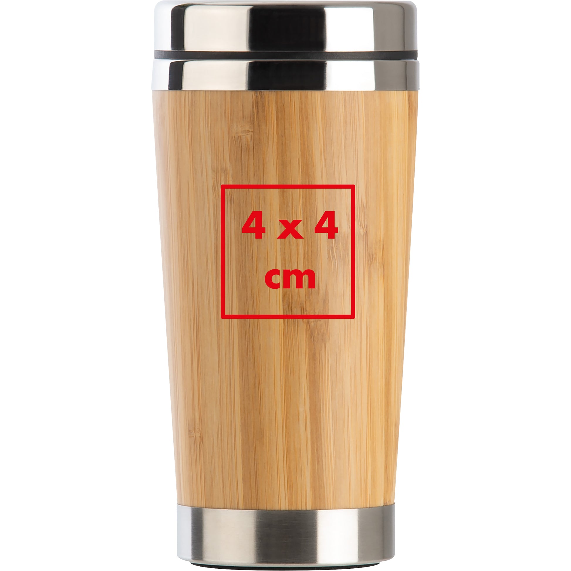 Edelstahlbecher mit Bambusummantelung, 400 ml CHRISTOPH