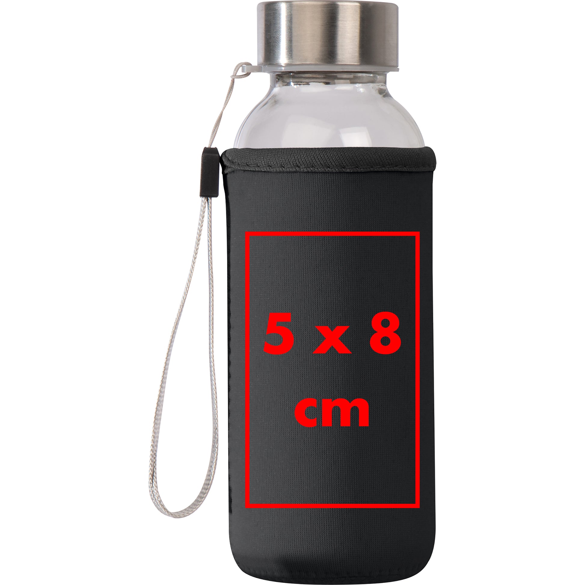 Trinkflasche aus Glas mit Neoprenüberzug, 300 ml LOTTE