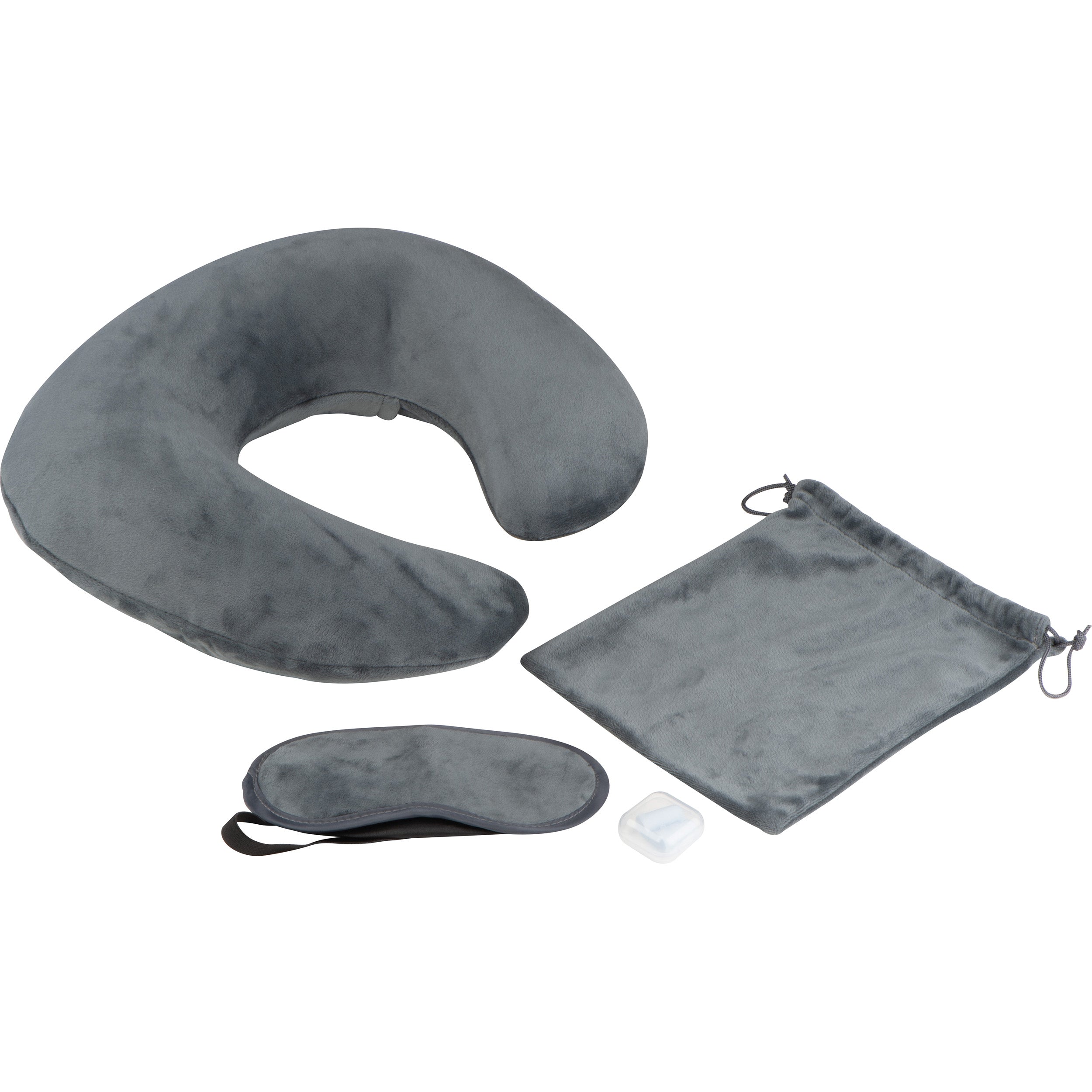 Reiseset Nackenkissen, Schlafbrille, Wäschebeutel SYLVIA