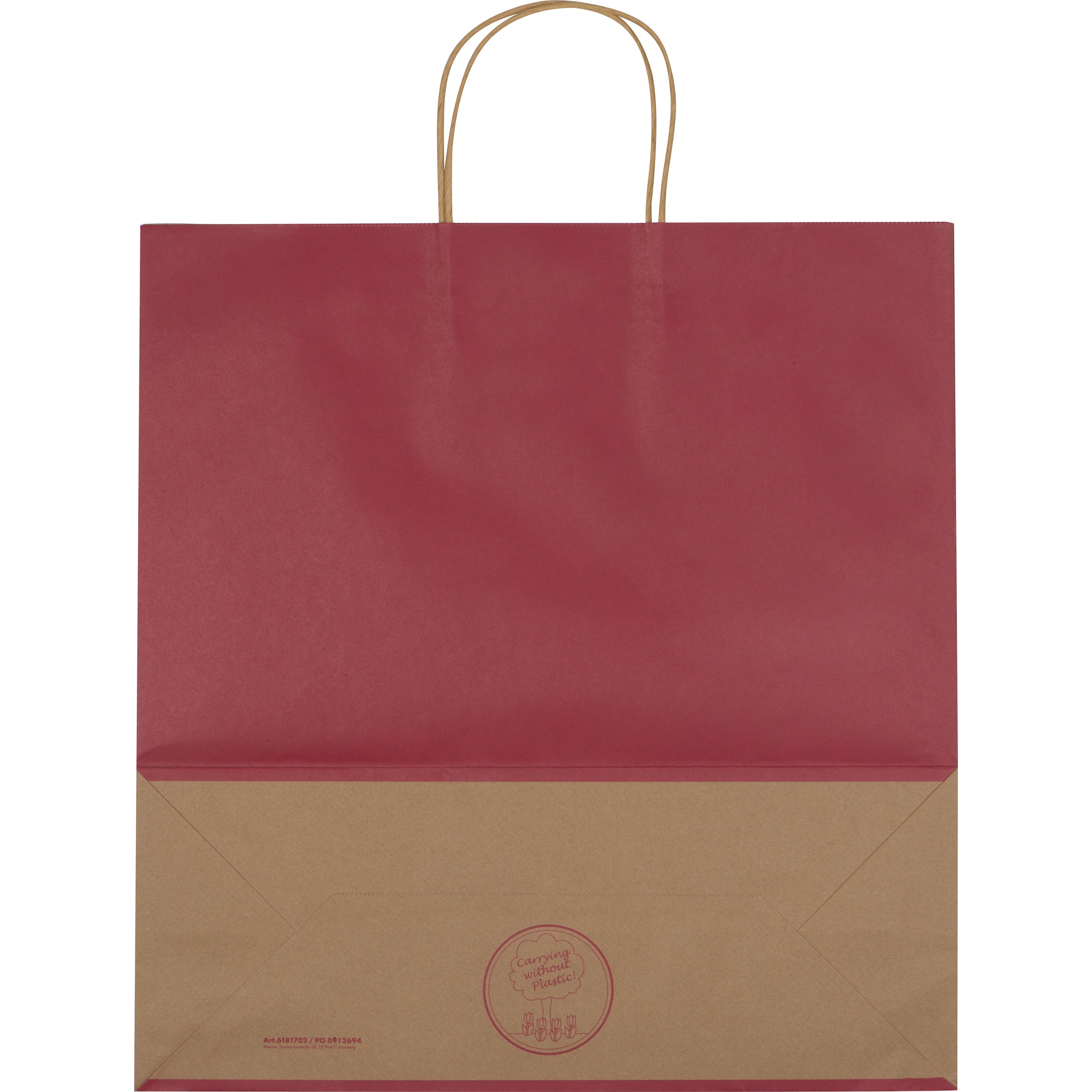 Recycelte Papiertasche groß GUS