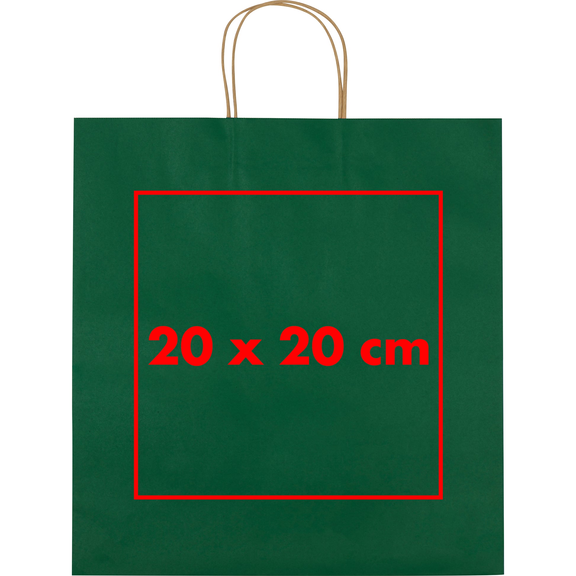Recycelte Papiertasche groß GUS