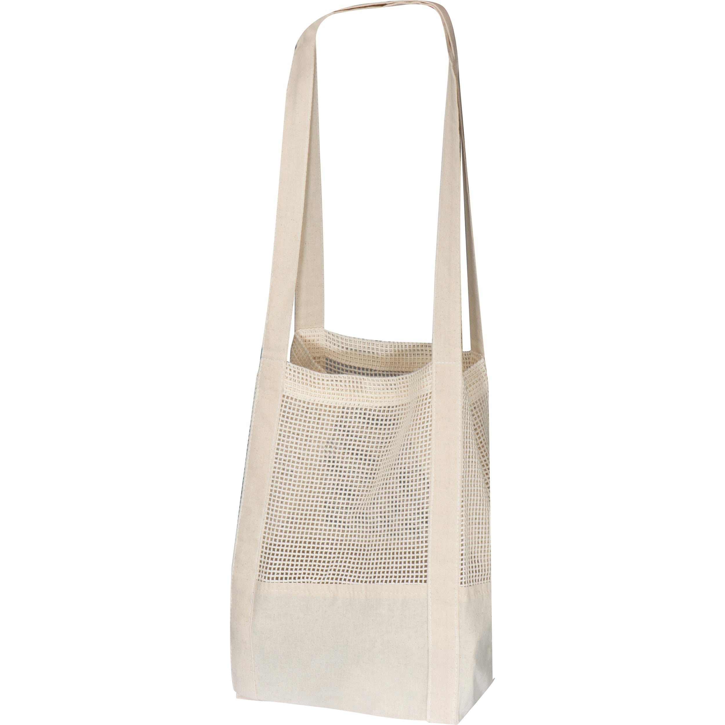 Baumwolltasche mit gehäkeltem Mittelteil BENEDIKT