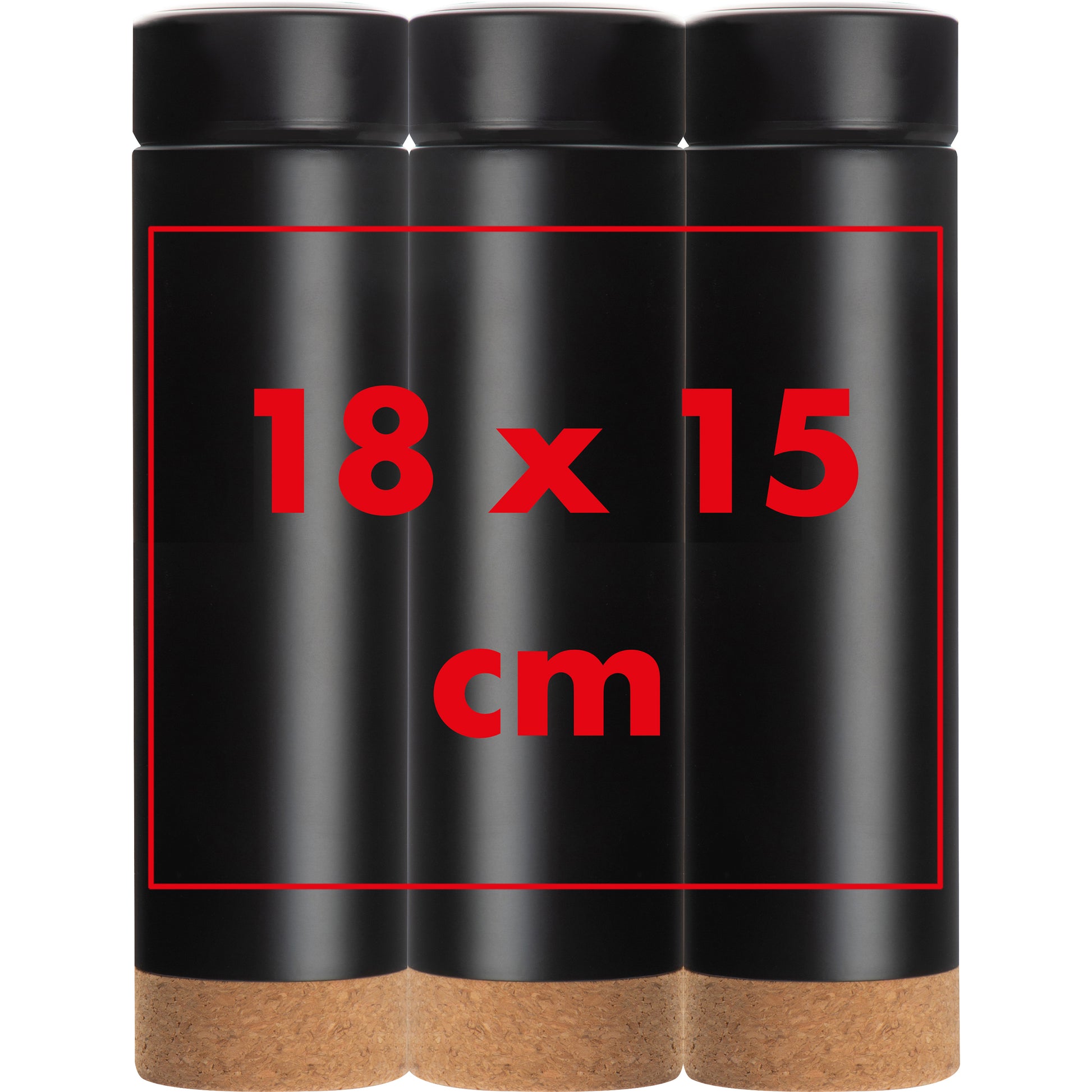 Vakuum Edelstahlflasche mit Teesieb, 450 ml GREGORIO