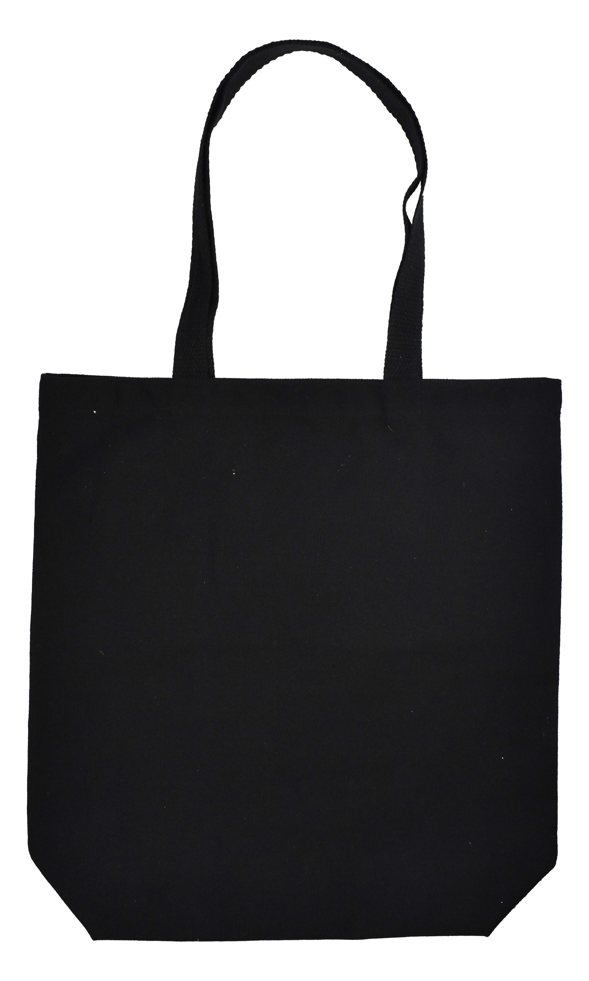 Baumwolltasche mit langen Henkeln und Bodenfalte, 300 g/m²