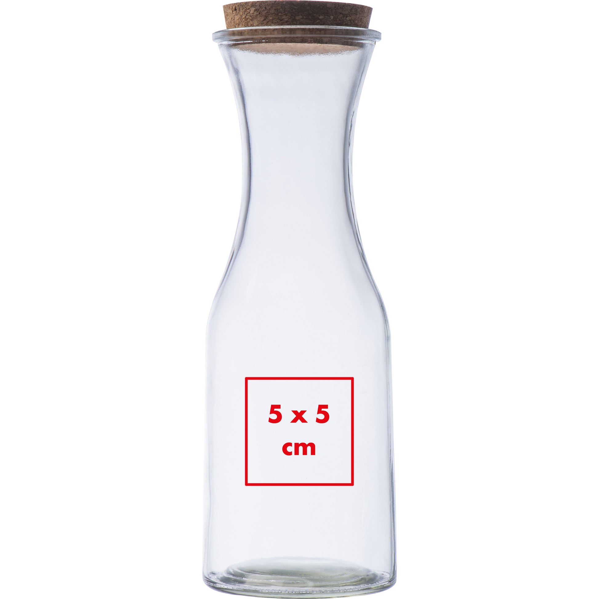 Glasflasche mit Korkdeckel NIKODYM