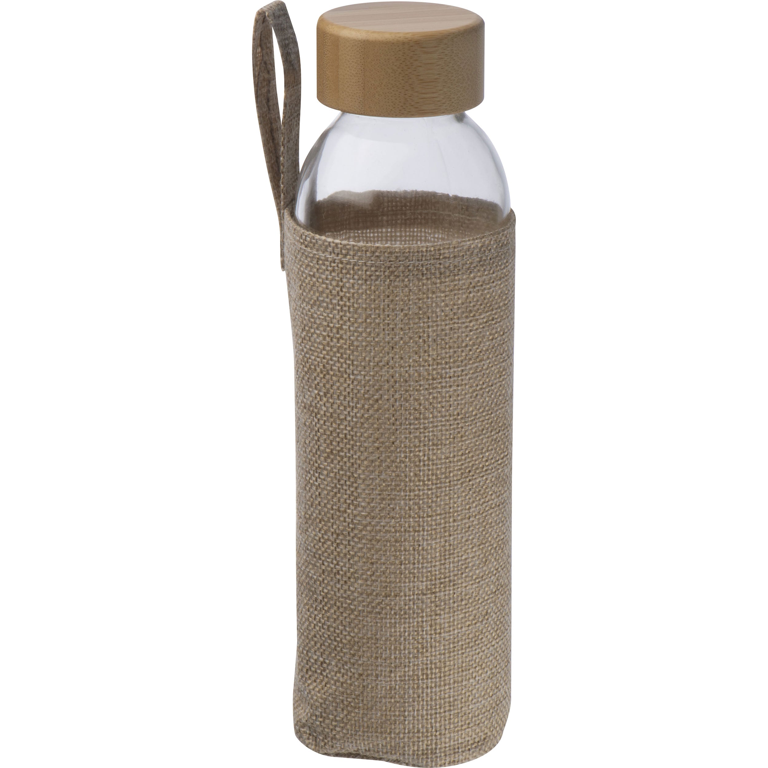 Glasflasche mit Jutehülle, 500 ml CARLOTTA