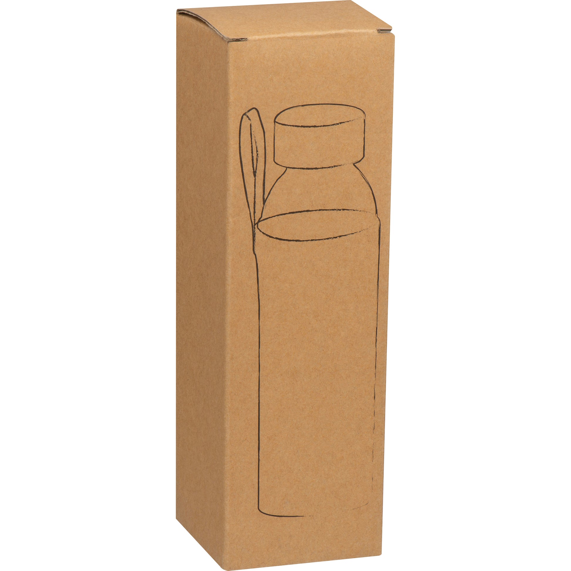 Glasflasche mit Jutehülle, 500 ml CARLOTTA