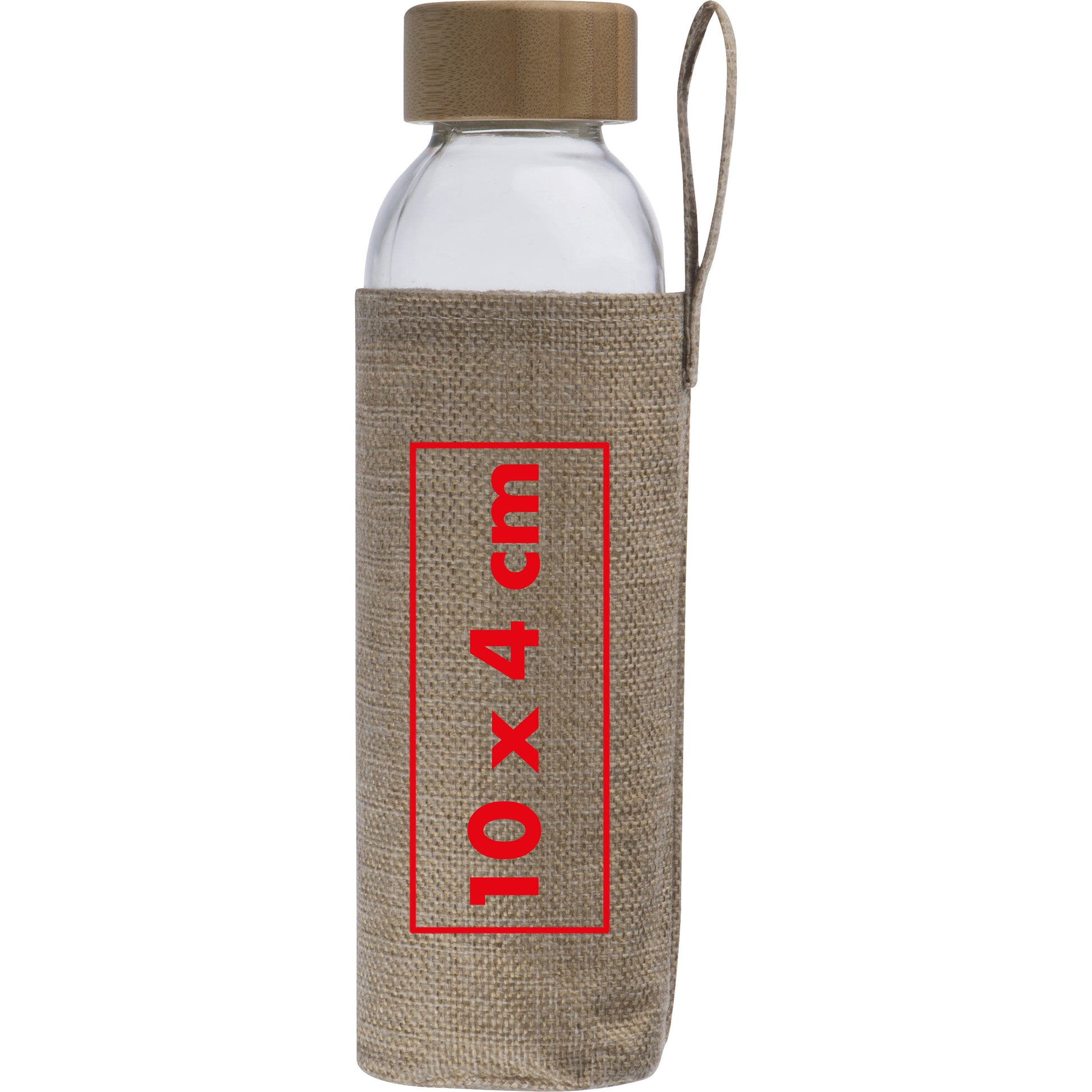 Glasflasche mit Jutehülle, 500 ml CARLOTTA