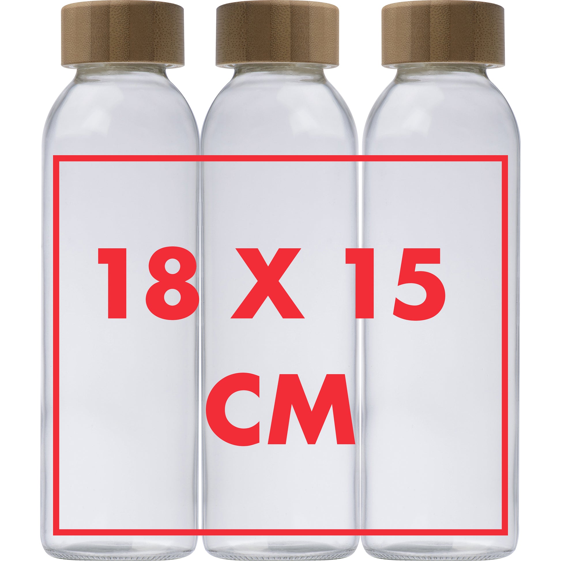 Glasflasche mit Jutehülle, 500 ml CARLOTTA