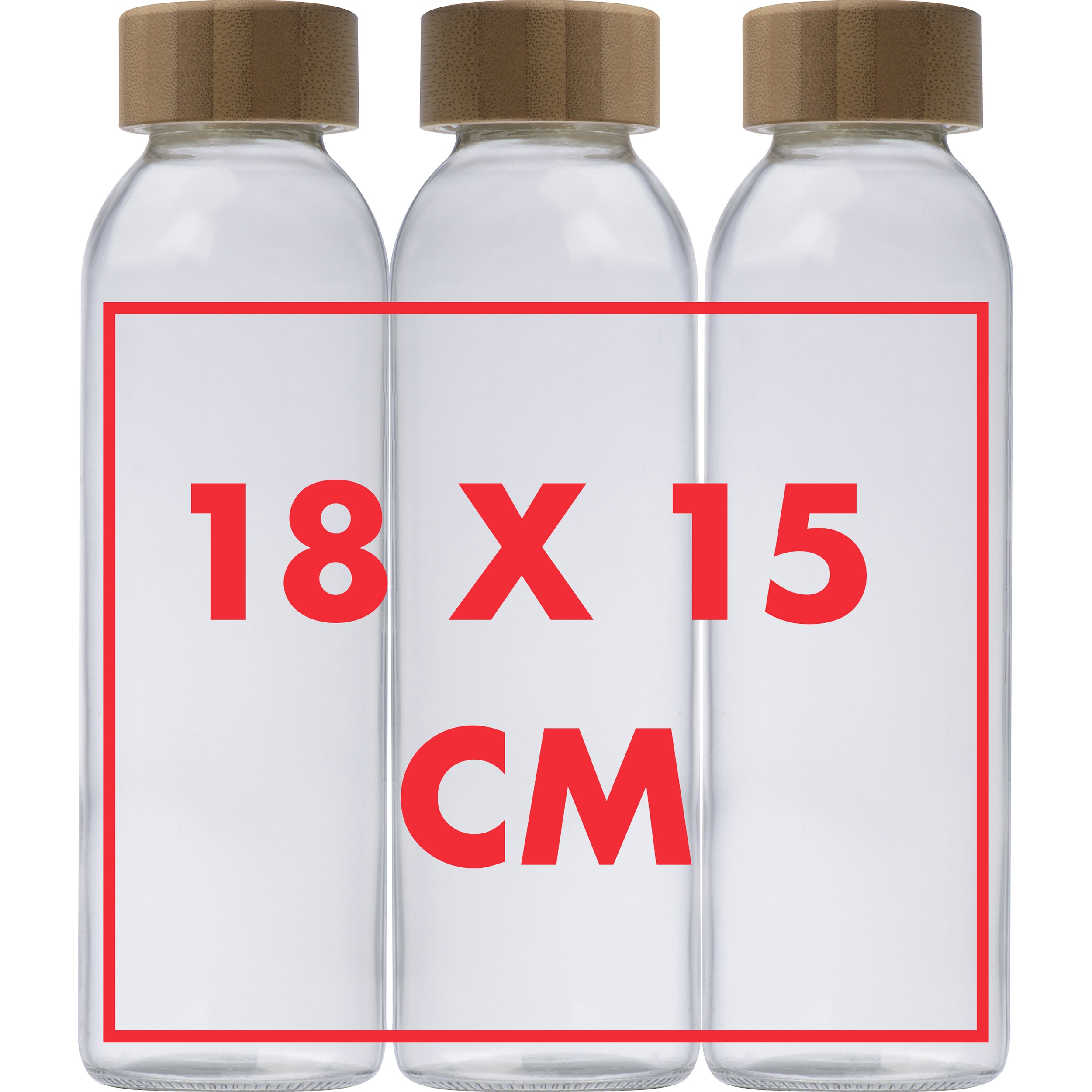 Glasflasche mit Jutehülle, 500 ml CARLOTTA