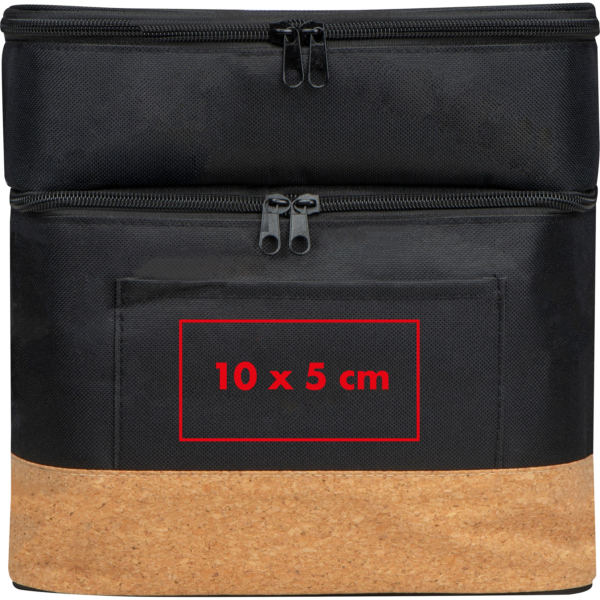 Kühltasche aus RPET mit Extrafach und Korkboden WOLFGANG
