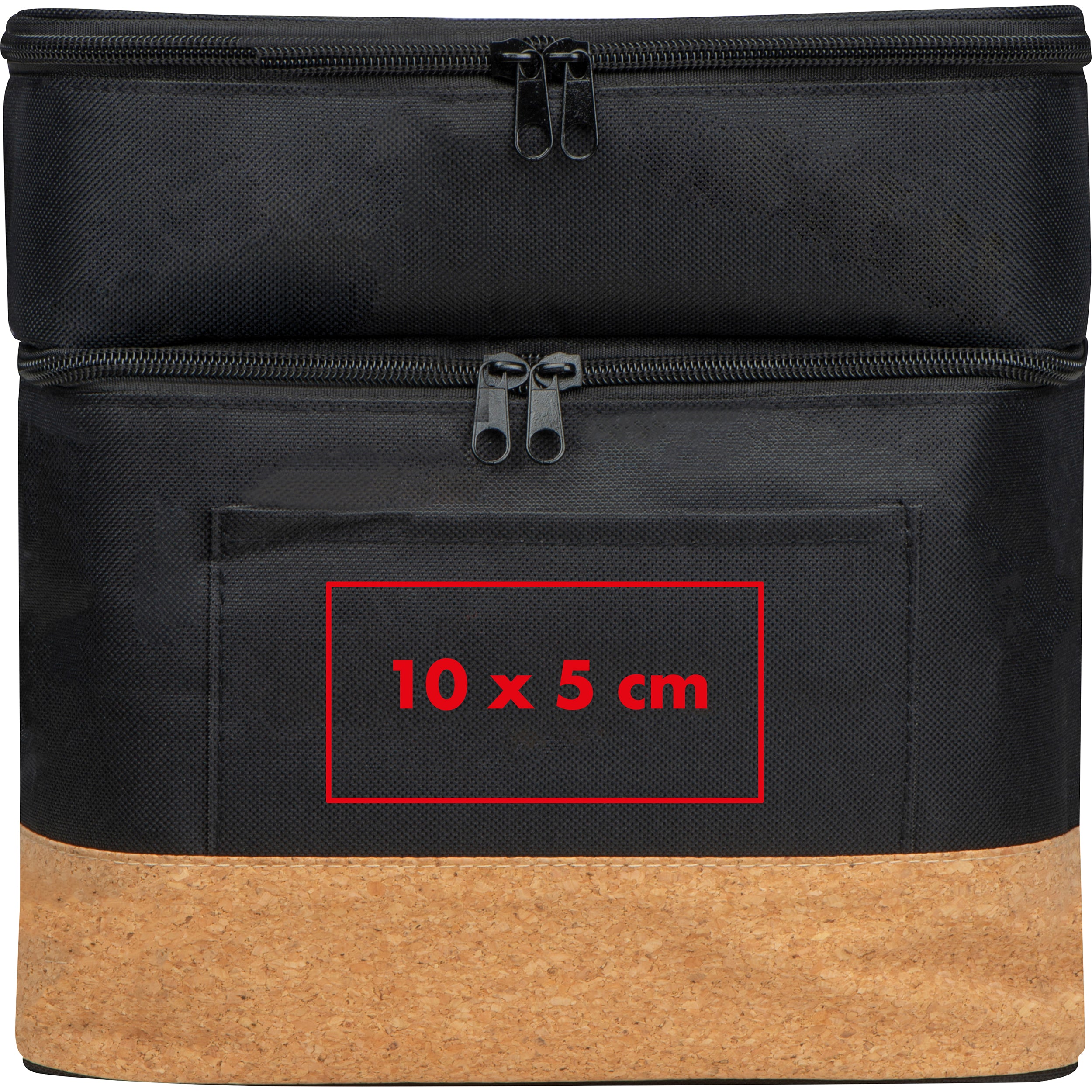 Kühltasche aus RPET mit Extrafach und Korkboden WOLFGANG