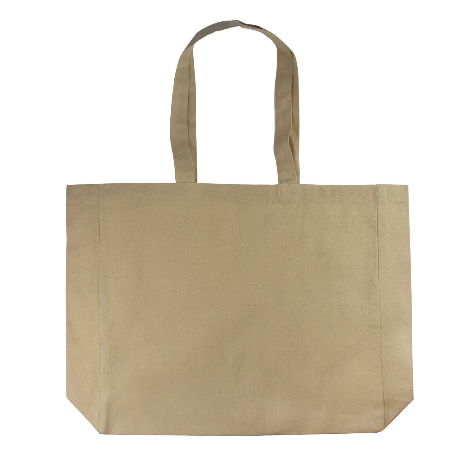 Baumwollshopper mit Bodenfalte, 225 g/m²