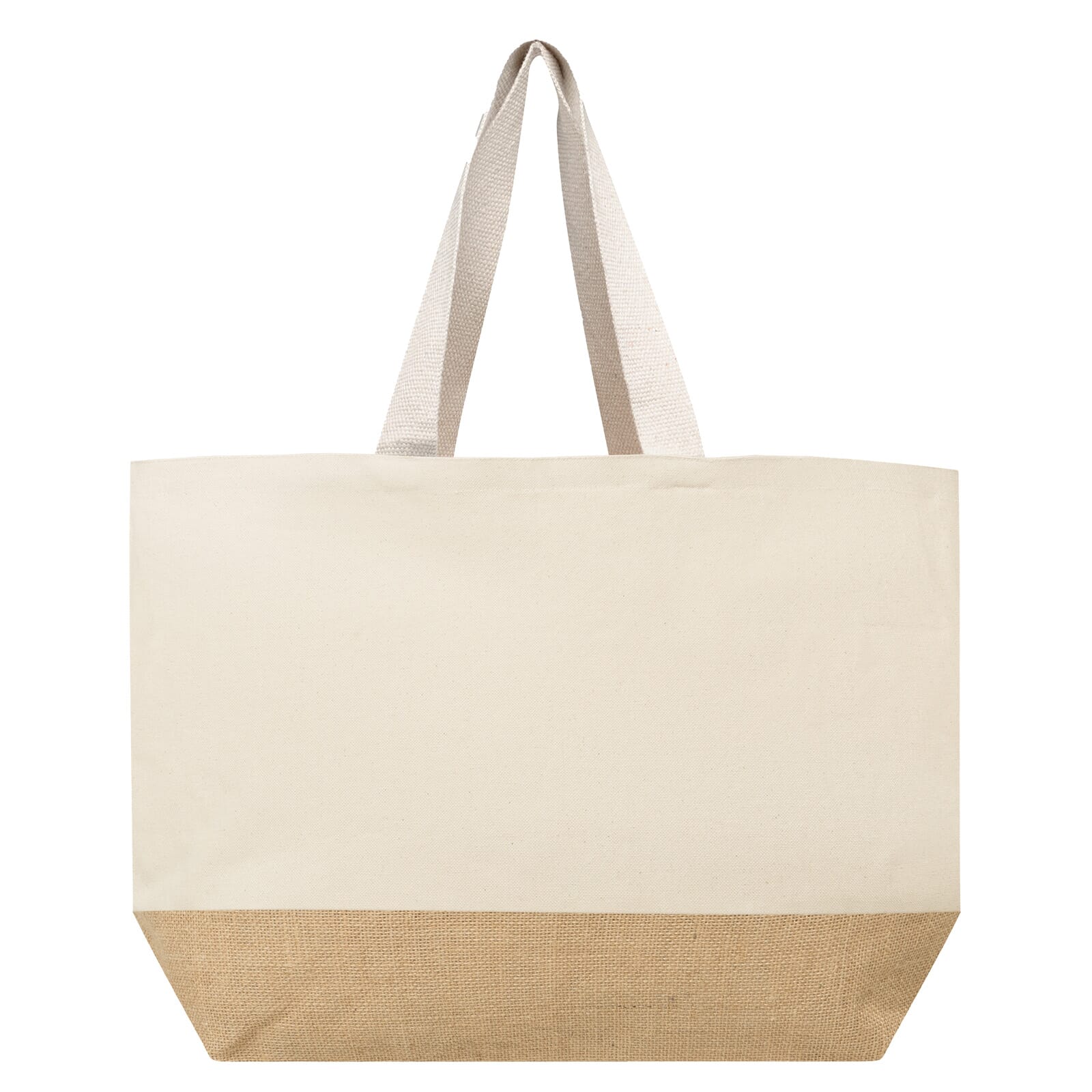 Baumwoll Shopper mit Jute Boden