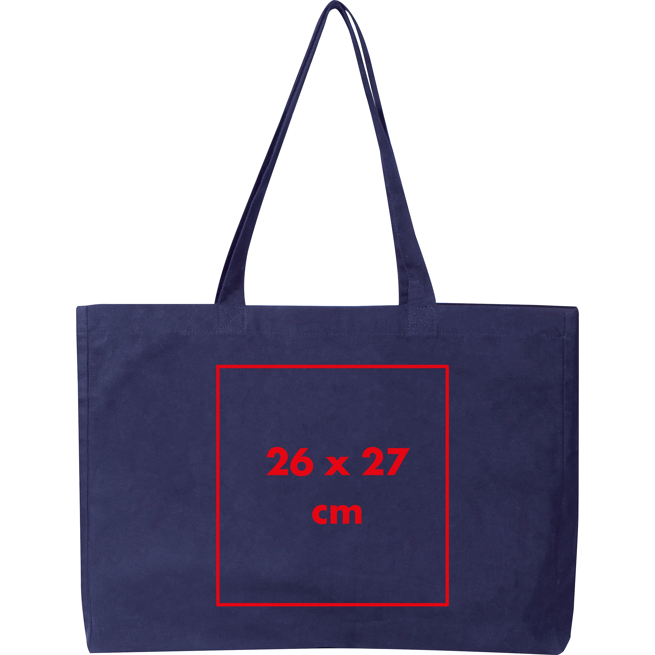 Shopper aus Bio Baumwolle mit Bodenfalte MARCELLO