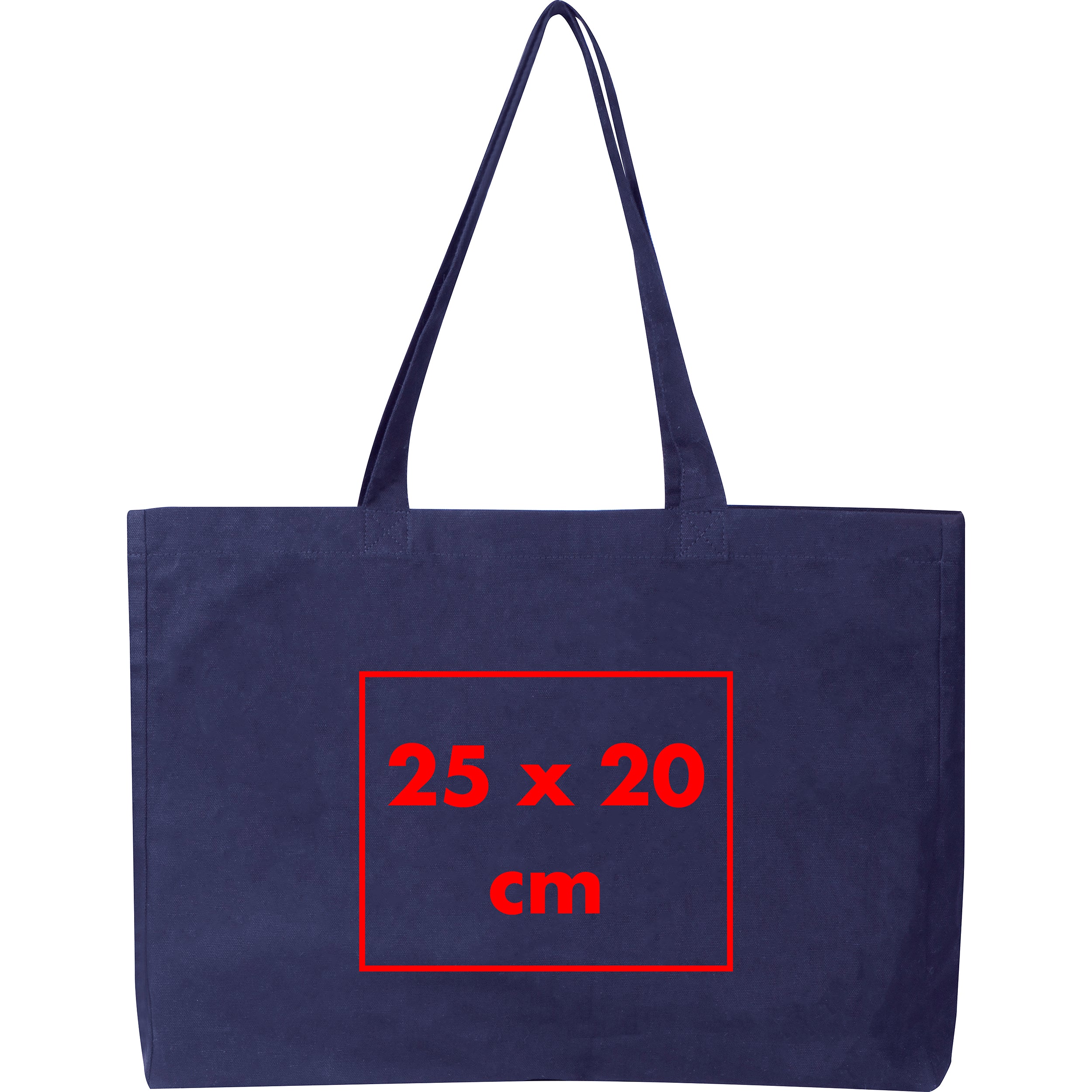 Shopper aus Bio Baumwolle mit Bodenfalte MARCELLO
