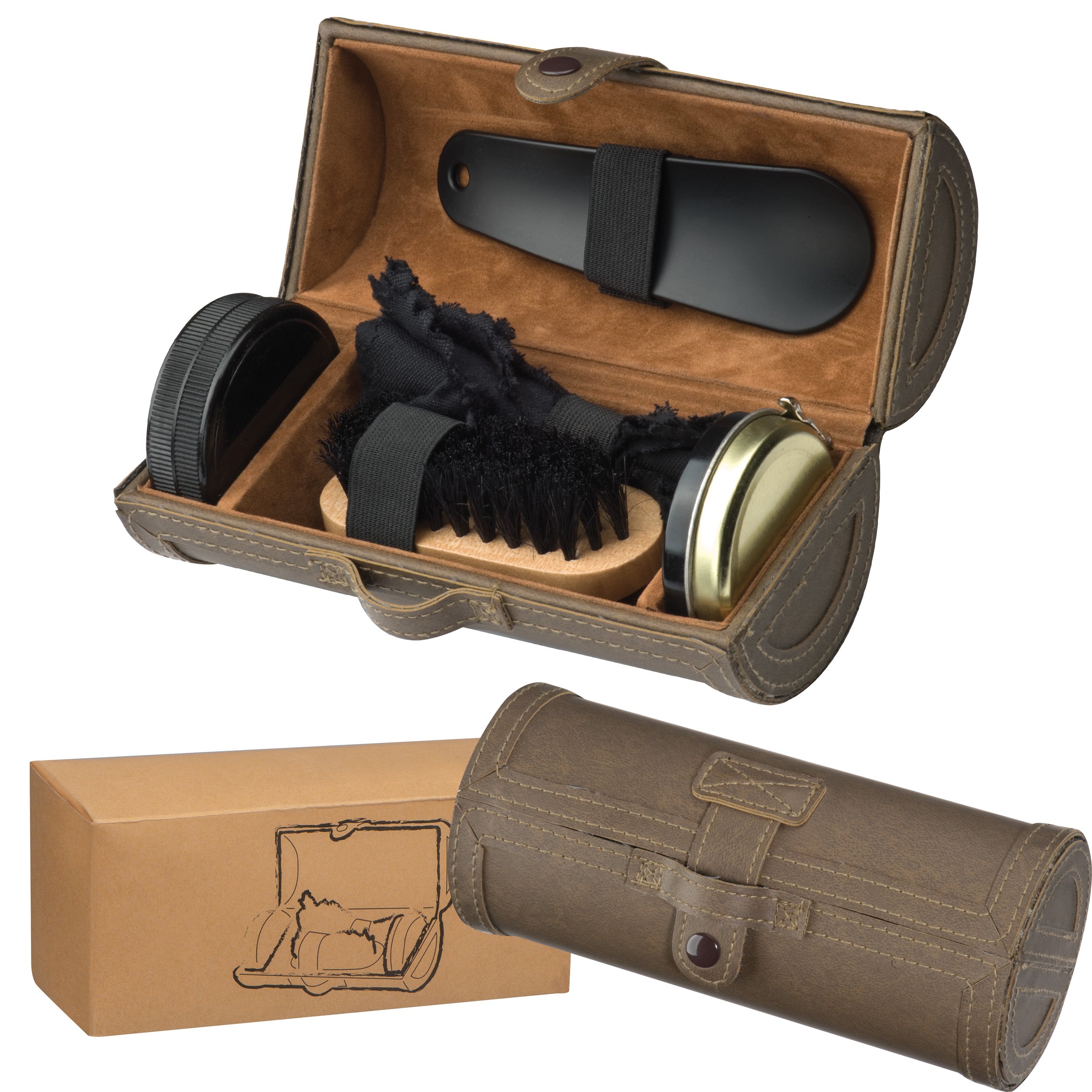 Schuhputzset 6-teilig MARVIN