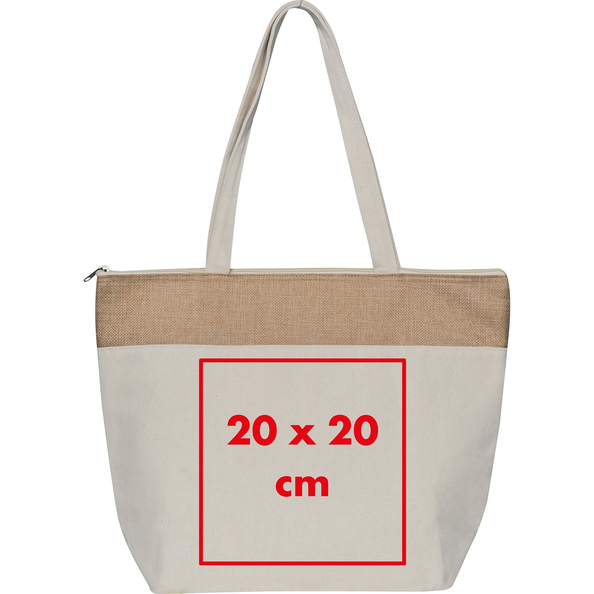 Kühltasche aus Baumwolle und Jute CARMELA