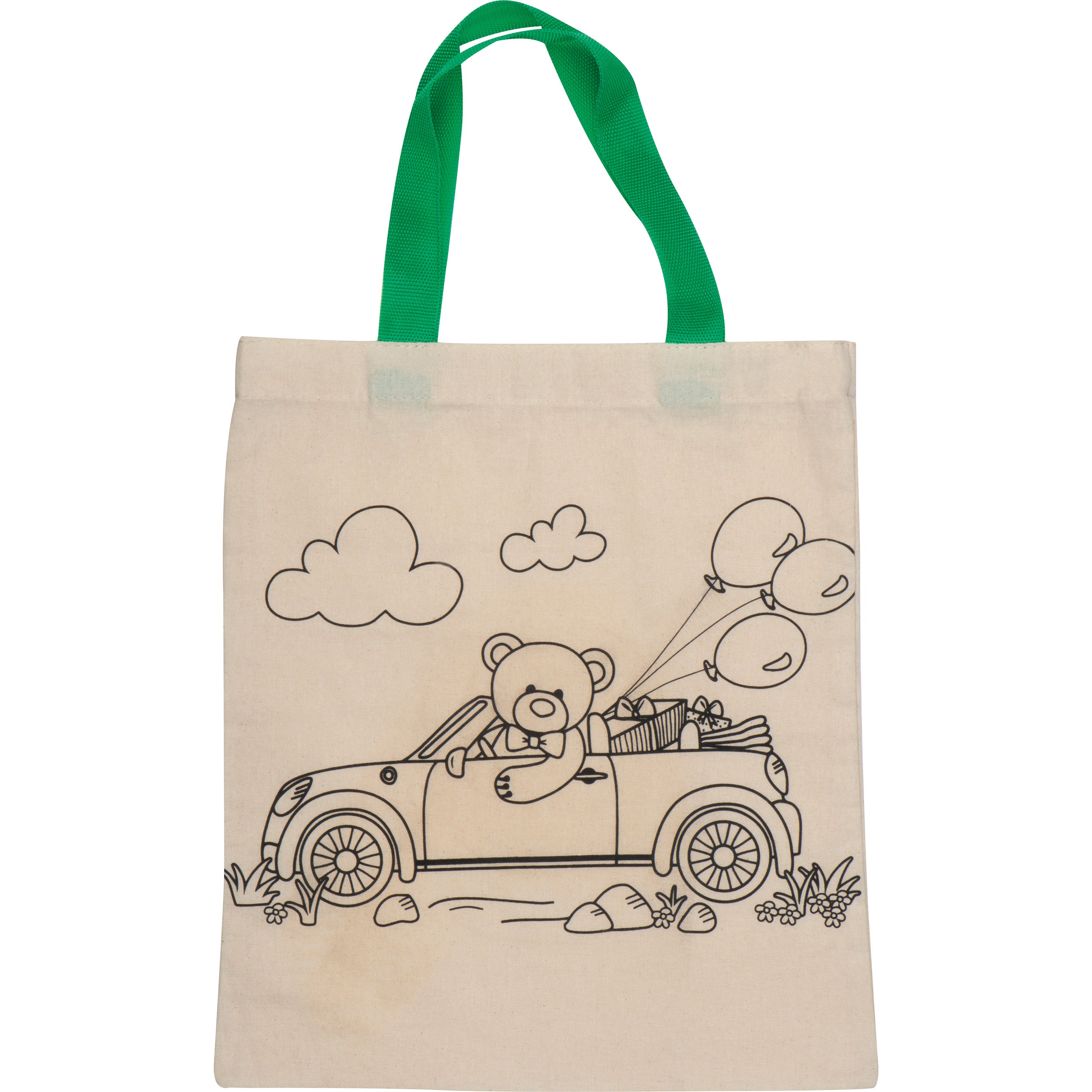 Baumwolltasche zum Ausmalen OLIVE