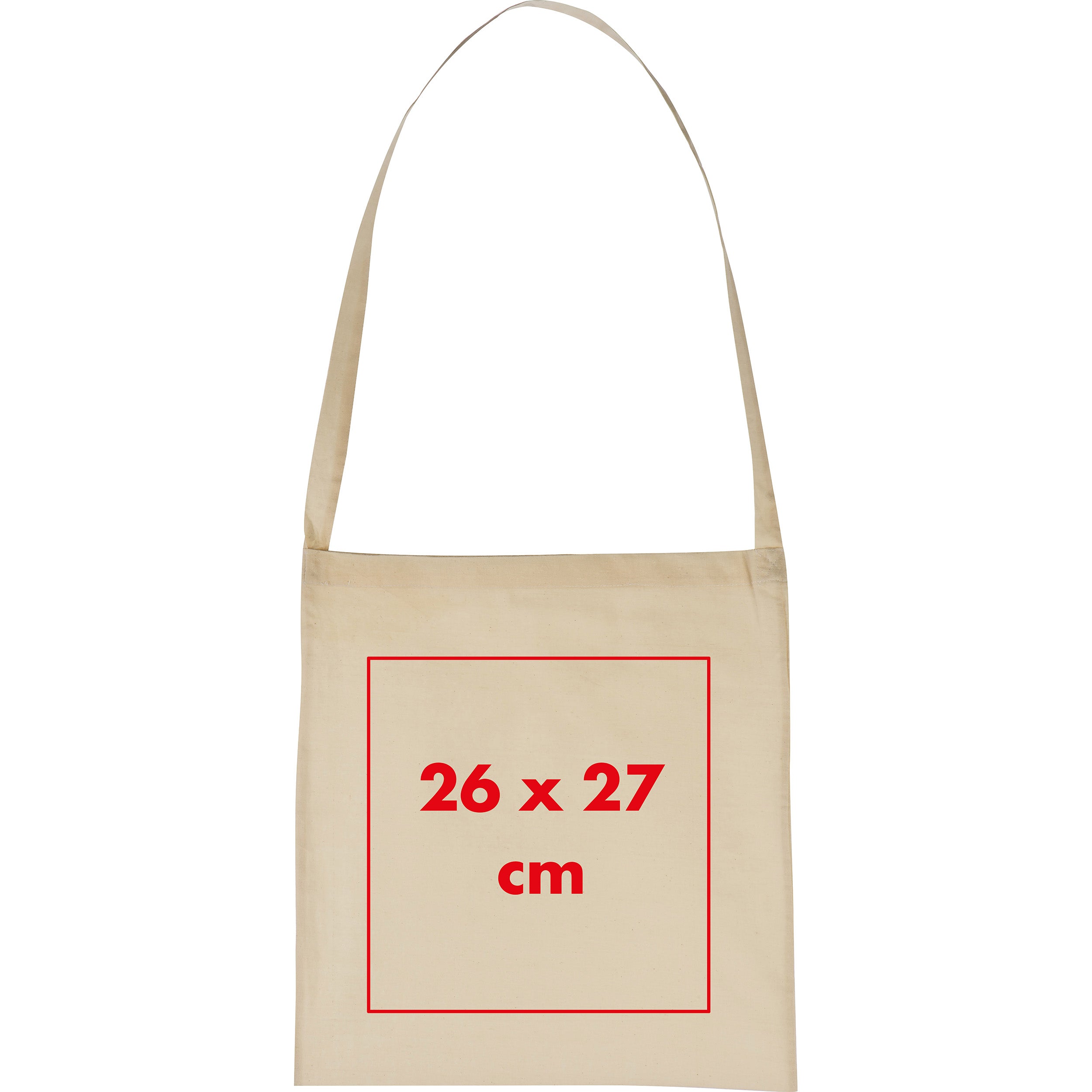 Baumwolltasche mit langem Henkel XAVER