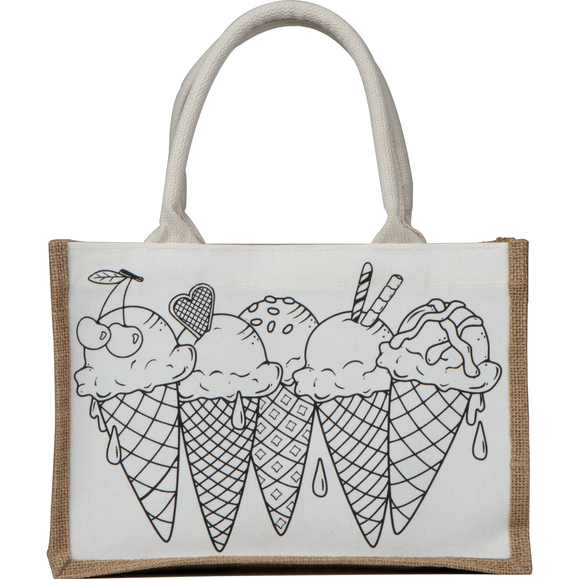 Jute Baumwolltasche zum Ausmalen ELISA