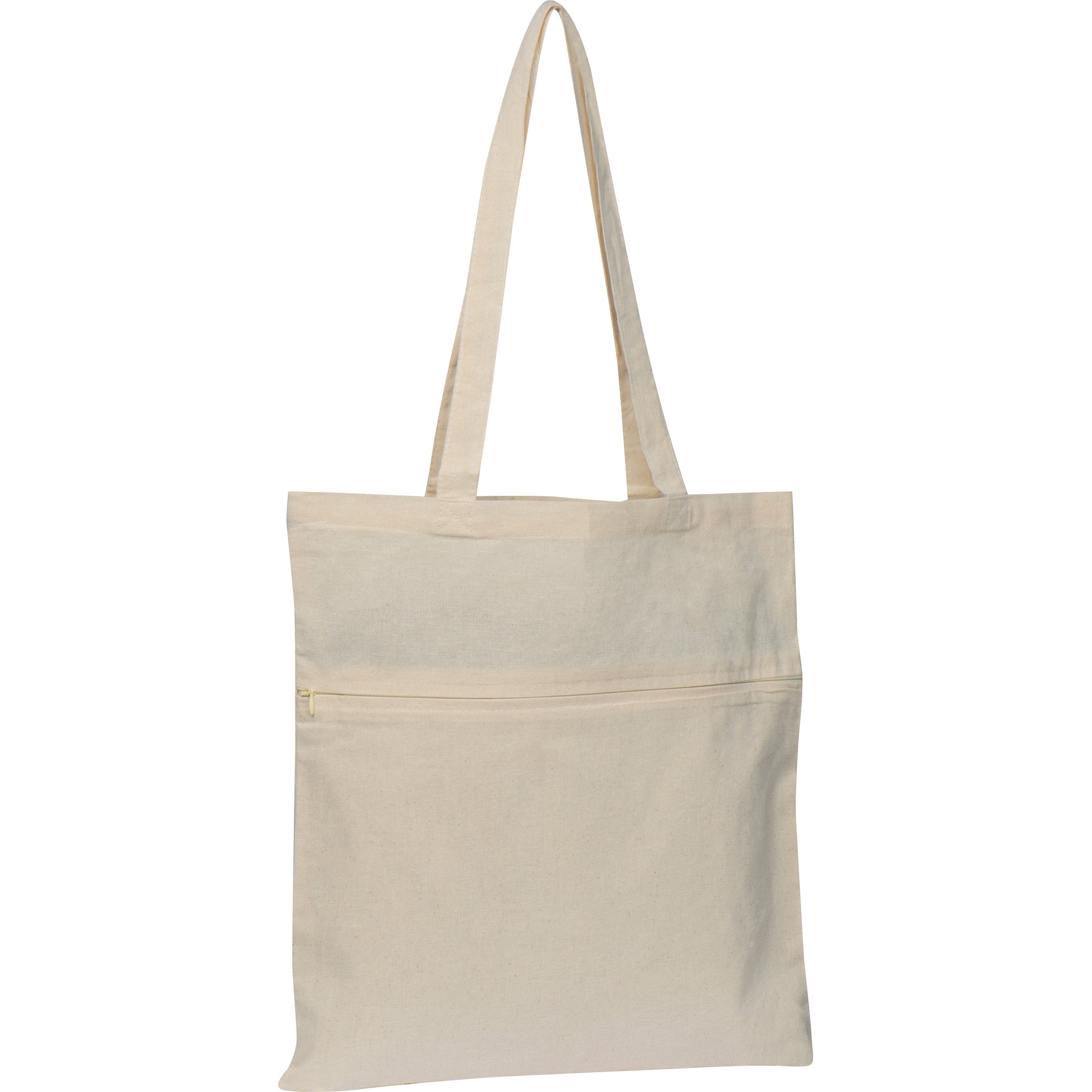 Baumwolltasche mit Reißverschlussfach NORBERT