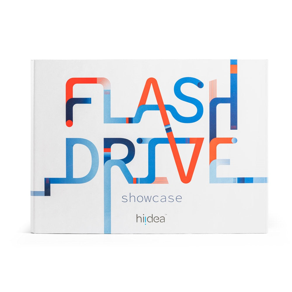 FLASH DRIVE SHOWCASE. Muster-Set bedruckte USB-Sticks – zusätzliche Ansicht