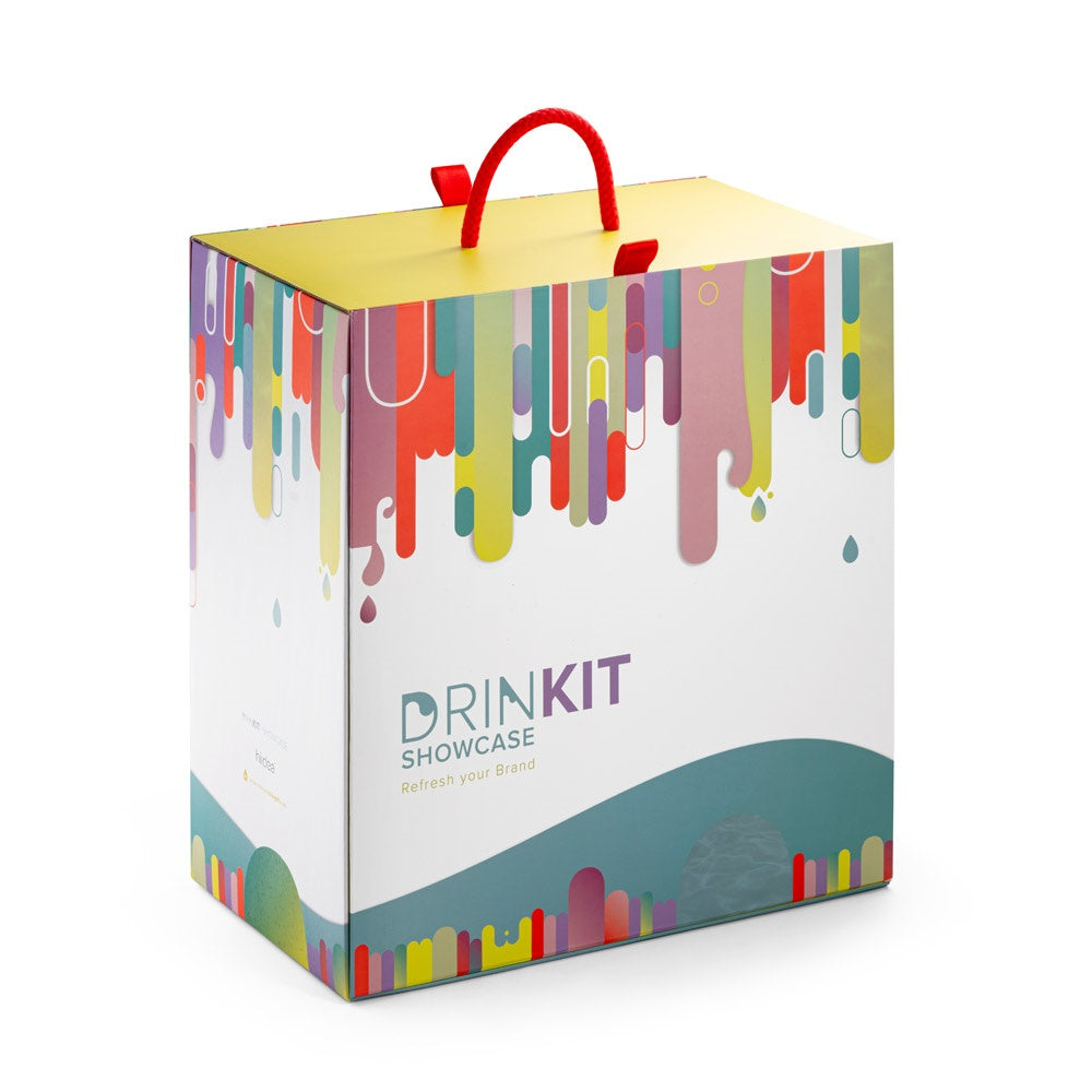 DRINKIT SHOWCASE. Muster-Set bedruckte Drinkware – zusätzliche Ansicht