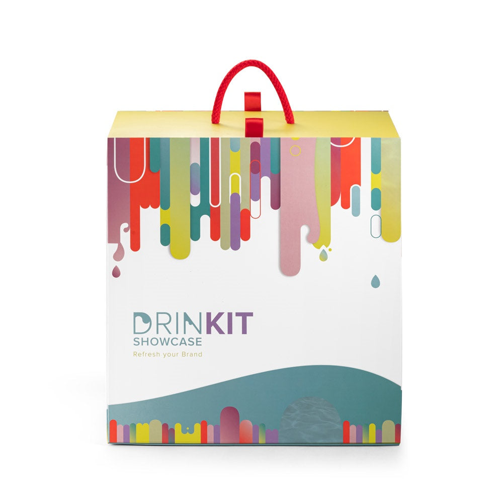 DRINKIT SHOWCASE. Muster-Set bedruckte Drinkware – zusätzliche Ansicht