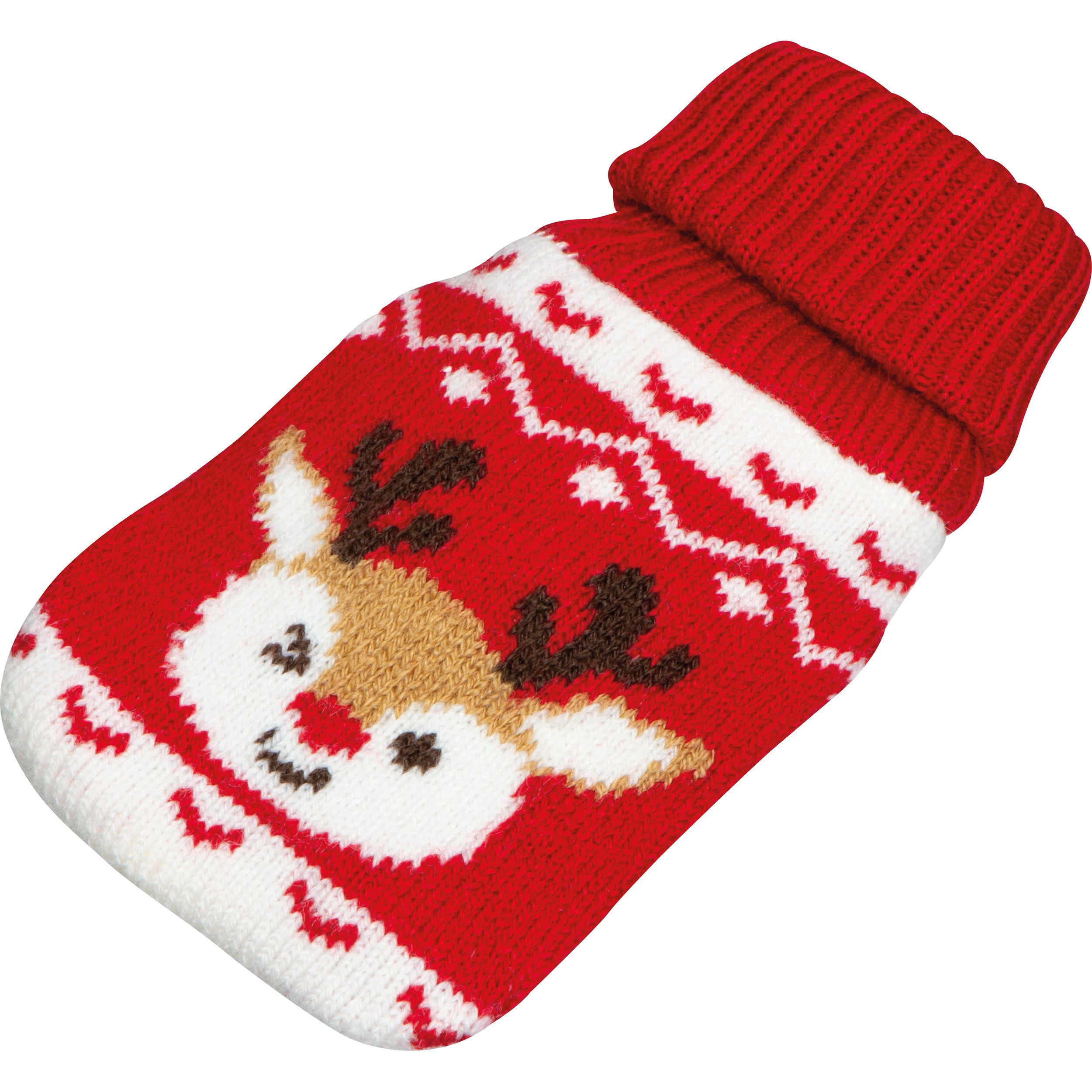 Handwärmer mit weihnachtlichem Stricküberzug ROMEO