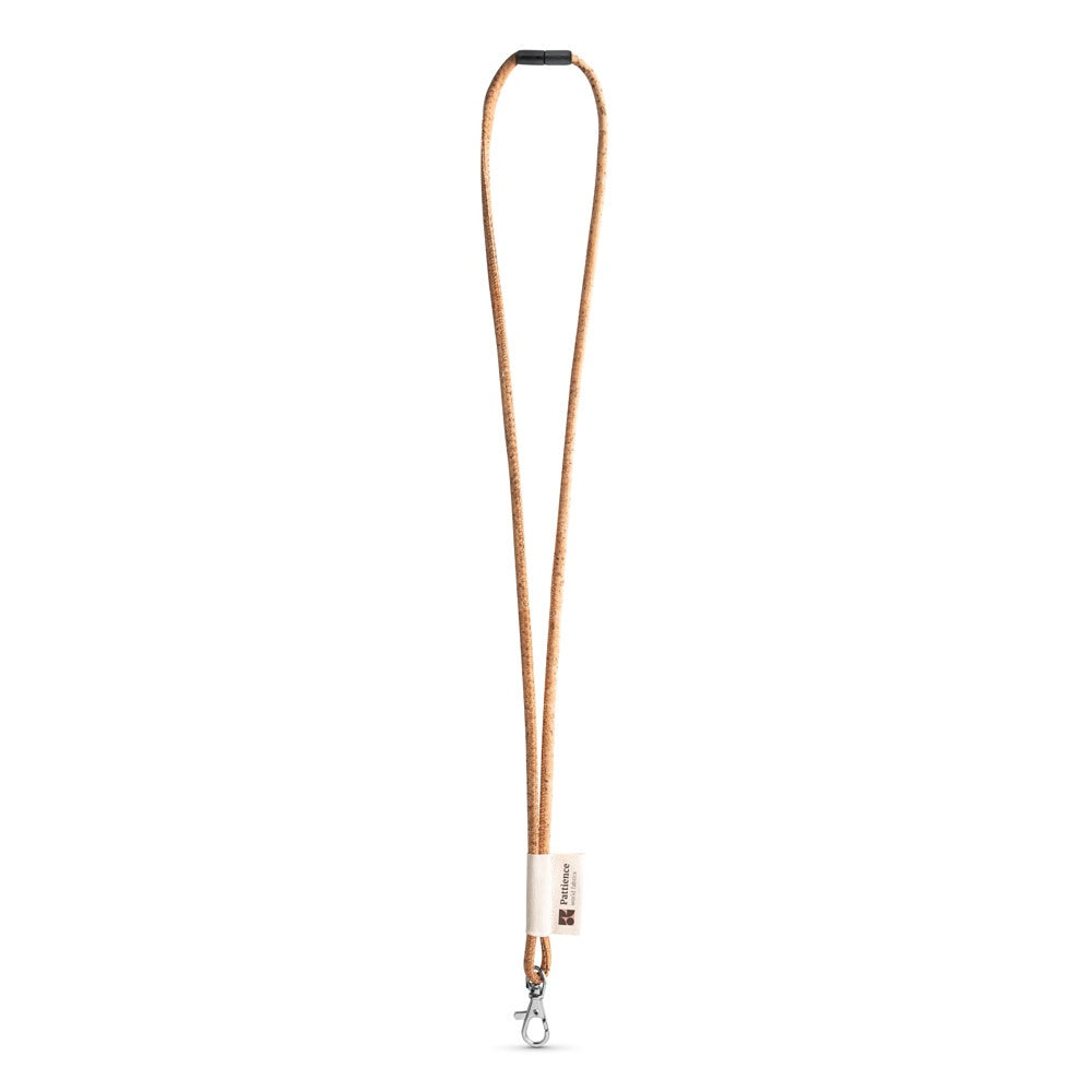 75096. SET Lanyard CORK Long (Ø 5 mm) mit 9 mm Karabinerhaken und Ø 5 mm Sicherheitsverschluss – zusätzliche Ansicht