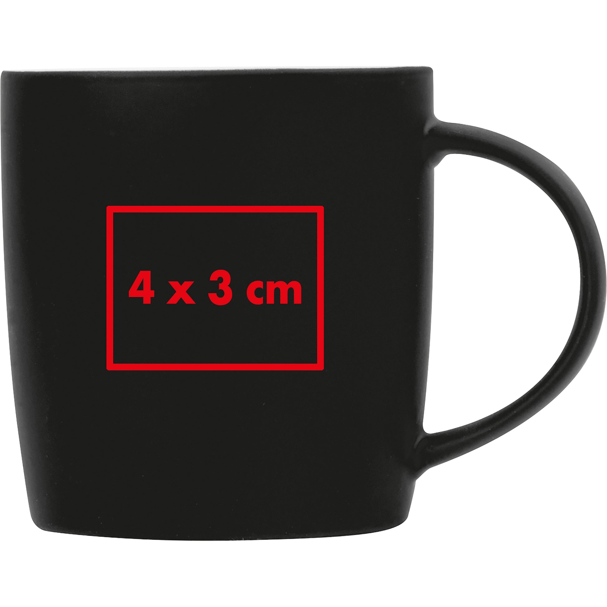 Tasse aus Porzellan, außen gummiert, 300 ml ULF