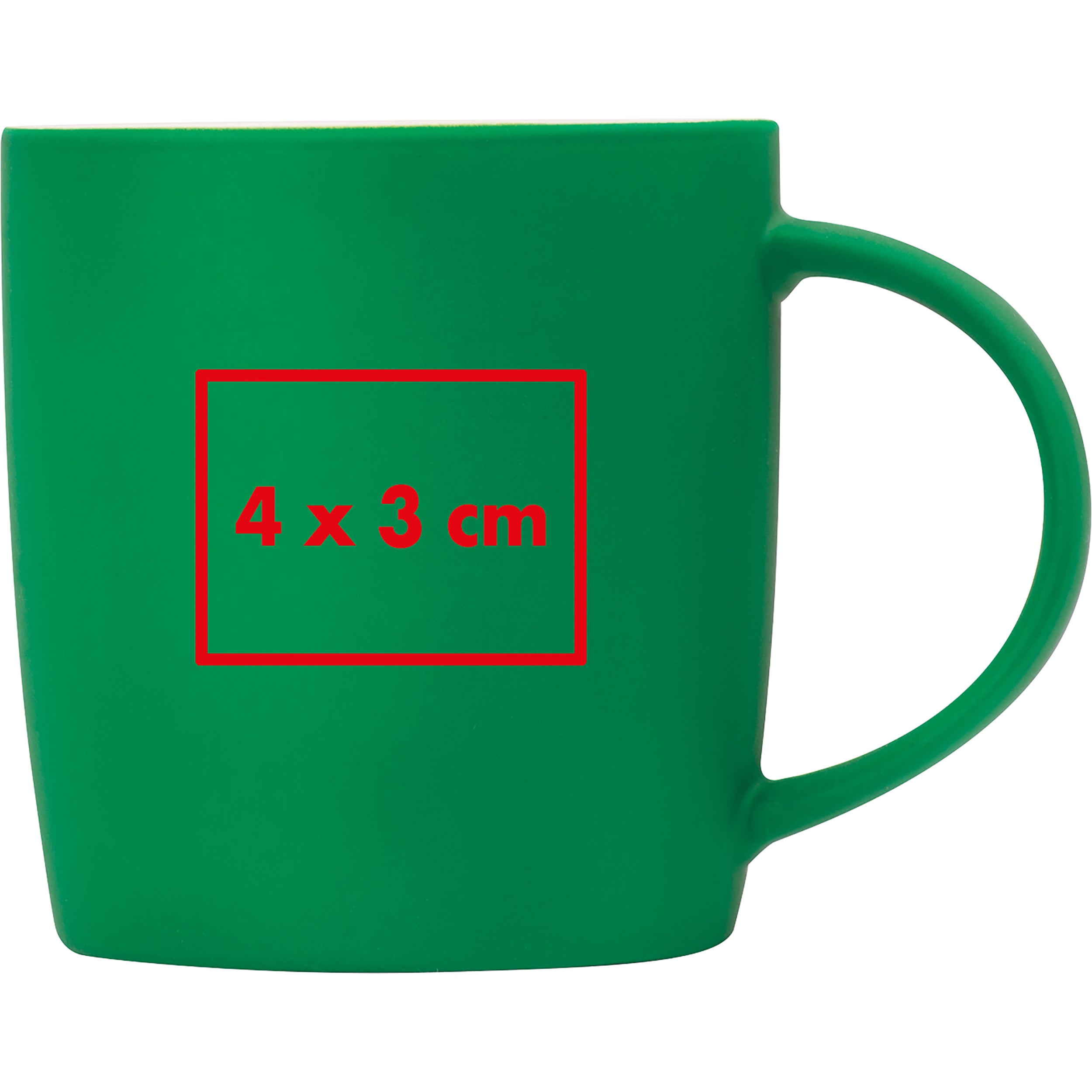 Tasse aus Porzellan, außen gummiert, 300 ml ULF