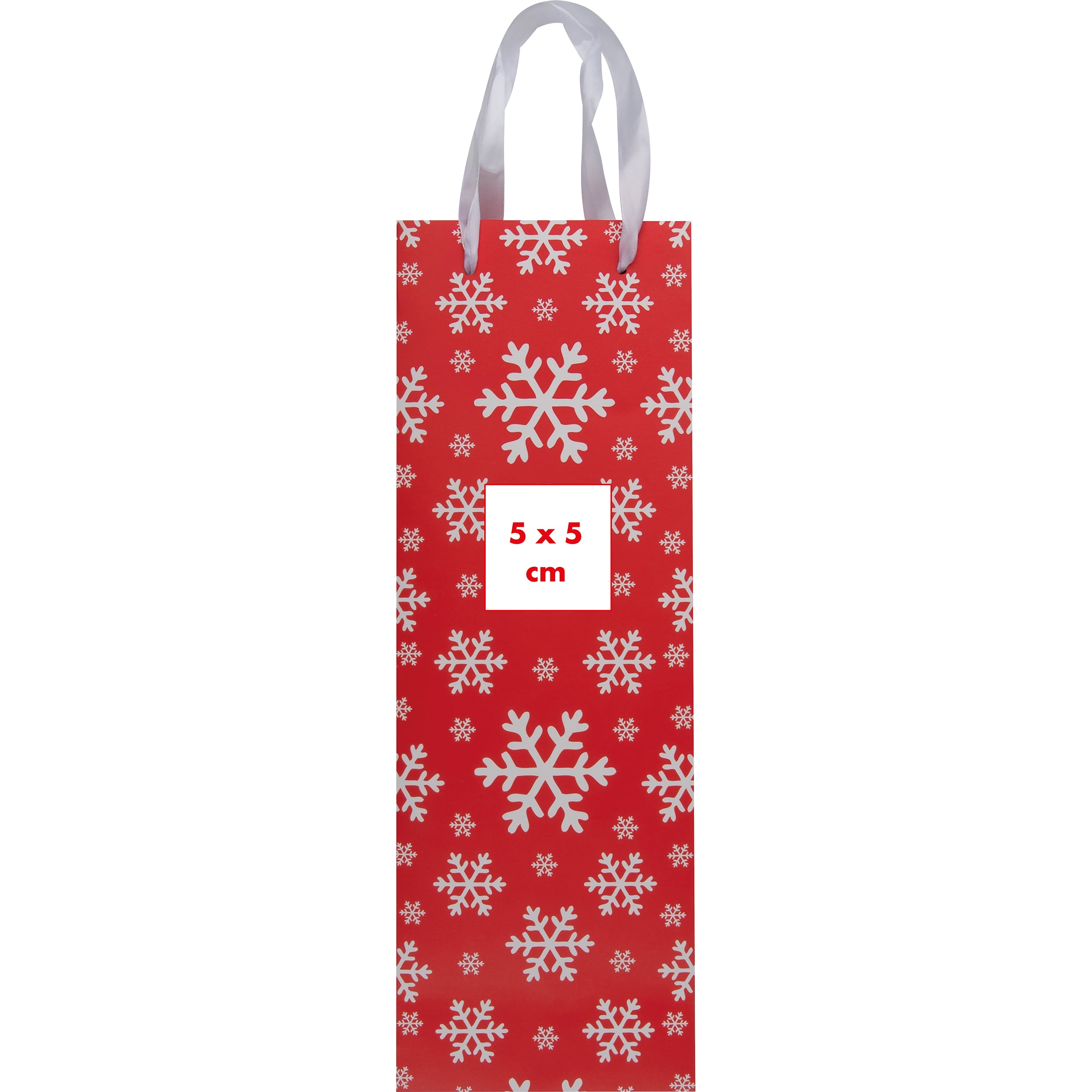 Weihnachtstragetüte aus Papier für eine Flasche ADELHEID