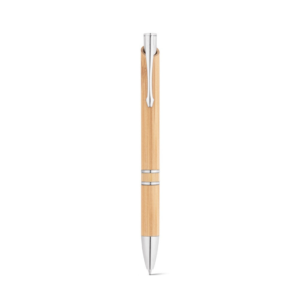 BETA BAMBOO. Kugelschreiber aus Bambus mit Clip und Details aus Metall – zusätzliche Ansicht