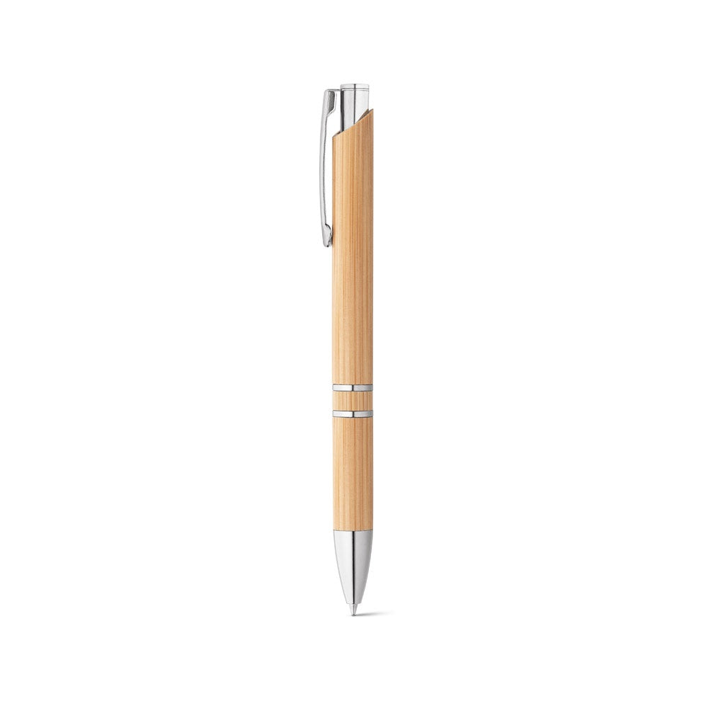 BETA BAMBOO. Kugelschreiber aus Bambus mit Clip und Details aus Metall – zusätzliche Ansicht