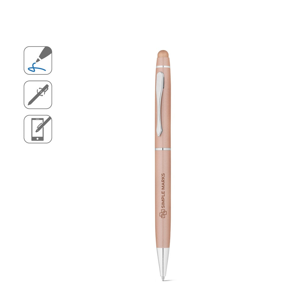 JULIE. Kugelschreiber aus recyceltes Aluminium (100 % rAL) mit Touchpen-Spitze