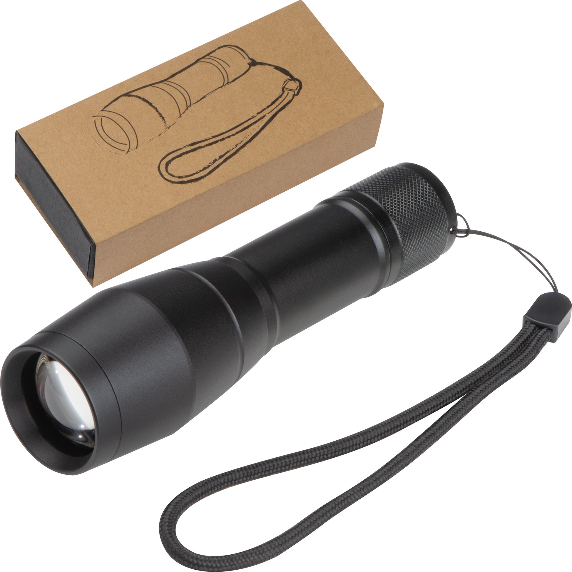 LED Taschenlampe mit 3 verschiedenen Lichtfunktionen DAVID