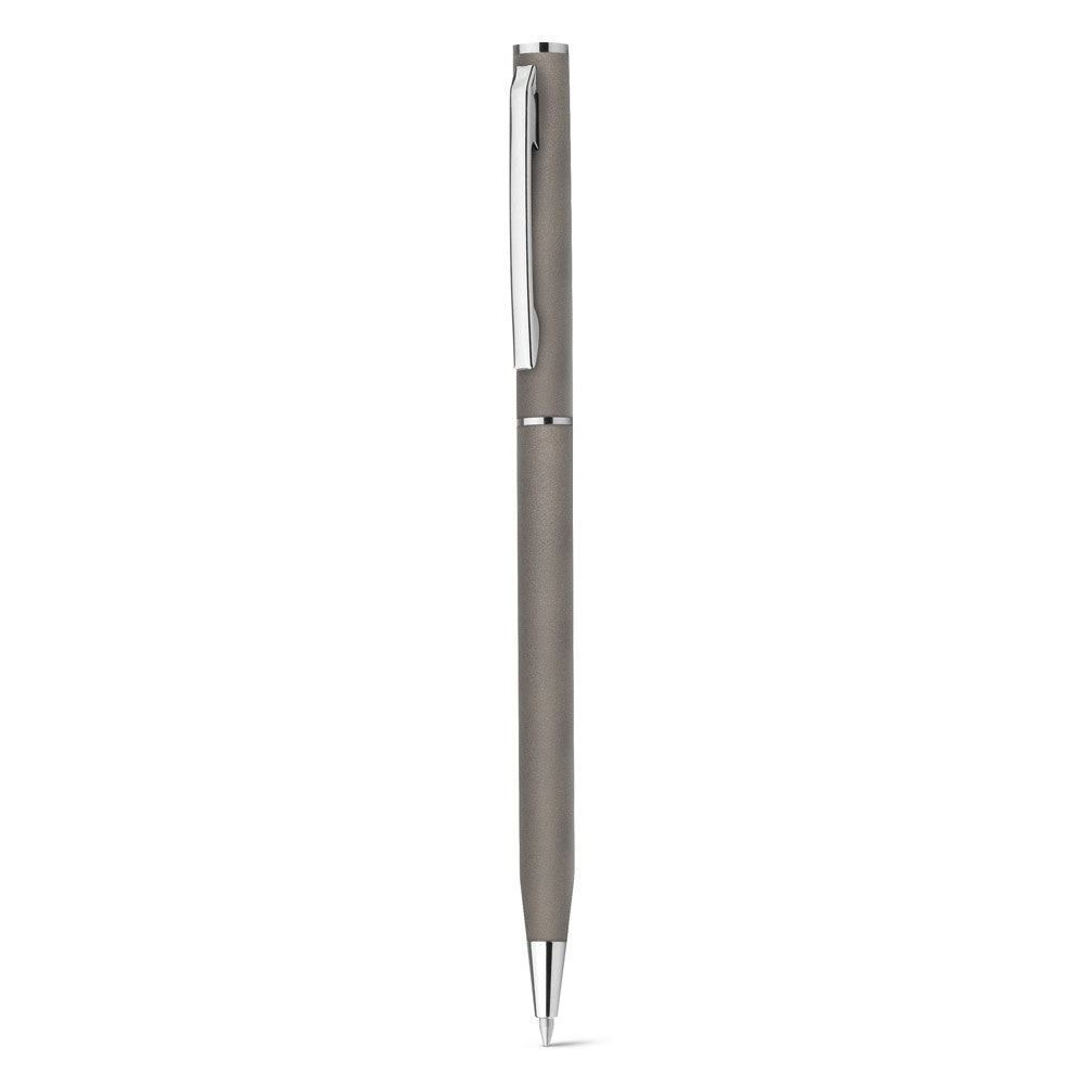 LESLEY METALLIC. Kugelschreiber aus aluminium mit blauschreibender Mine