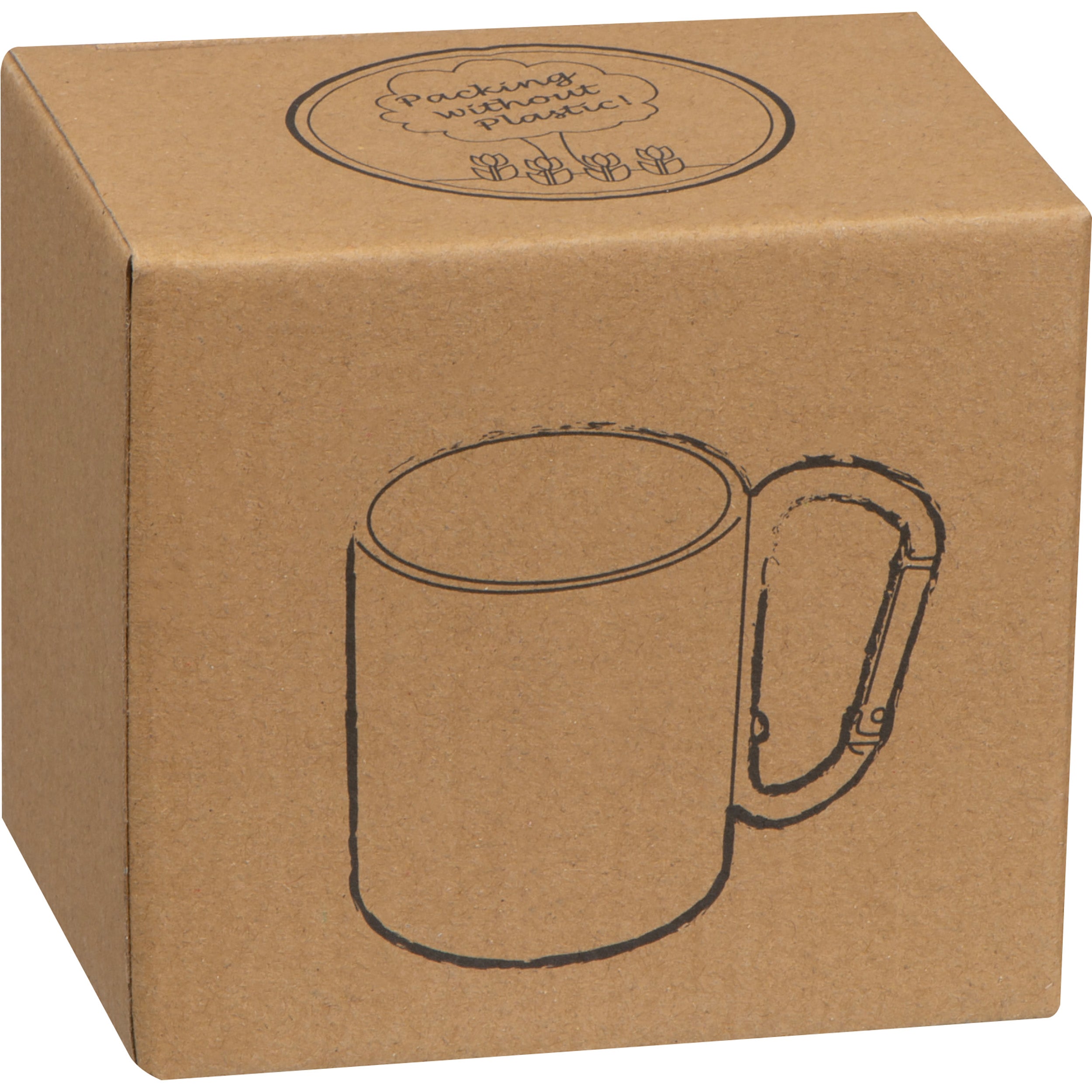 Tasse aus Metall mit Karabinerhaken, 200 ml ANGELICA