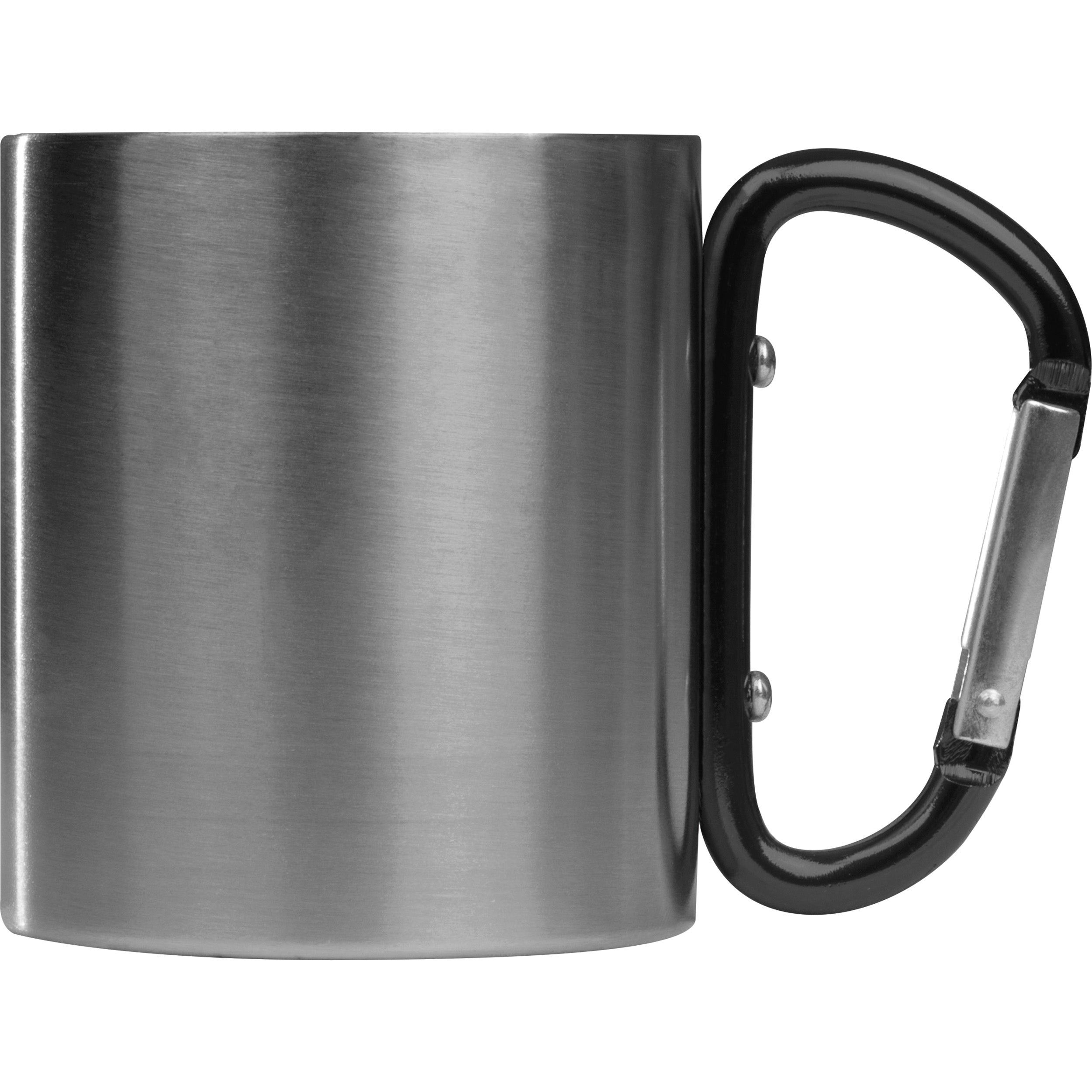 Tasse aus Metall mit Karabinerhaken, 200 ml ANGELICA