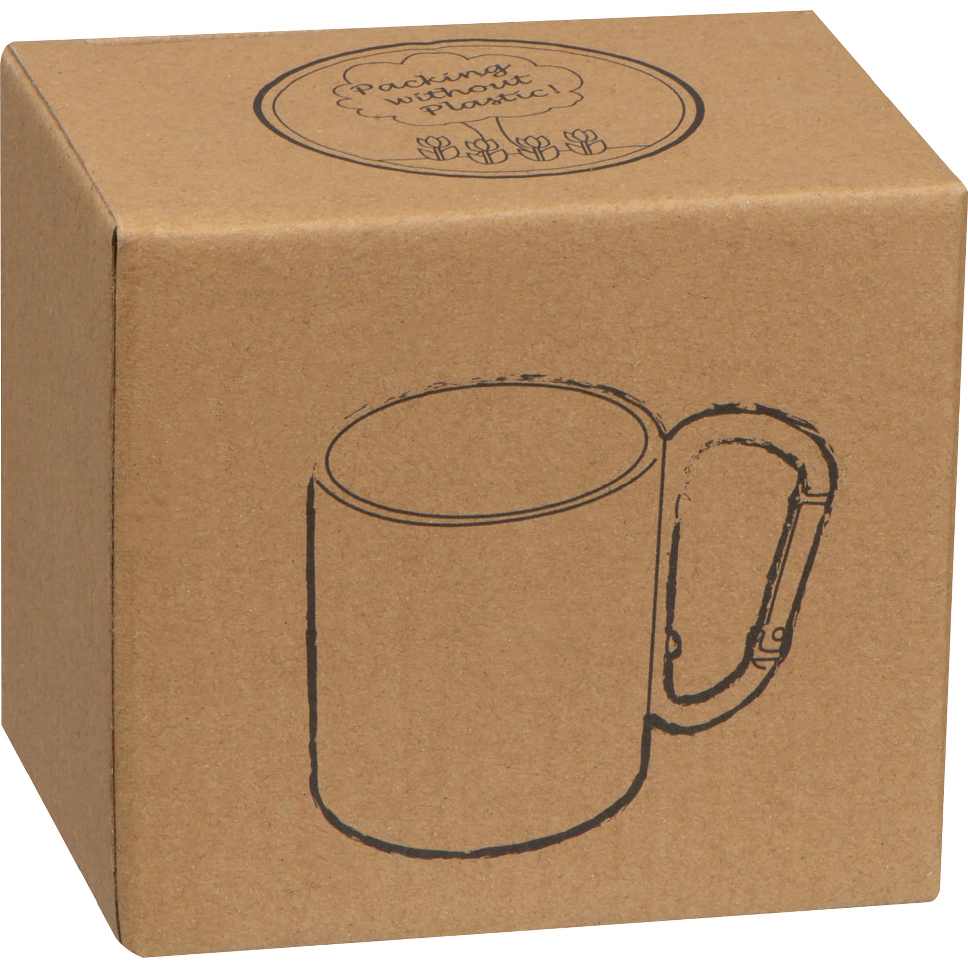 Tasse aus Metall mit Karabinerhaken, 200 ml ANGELICA
