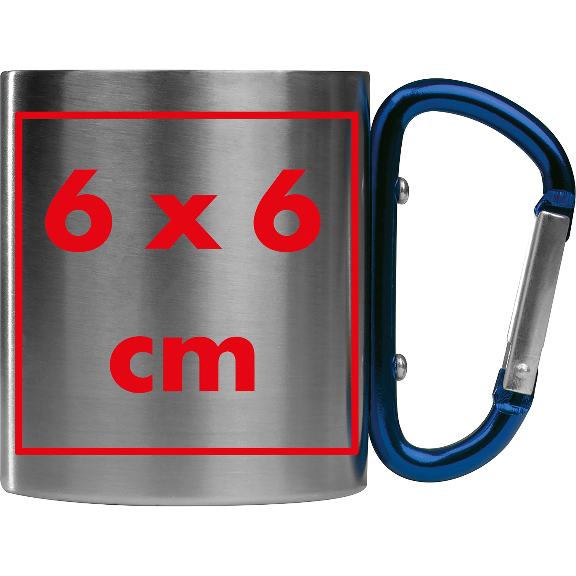 Tasse aus Metall mit Karabinerhaken, 200 ml ANGELICA